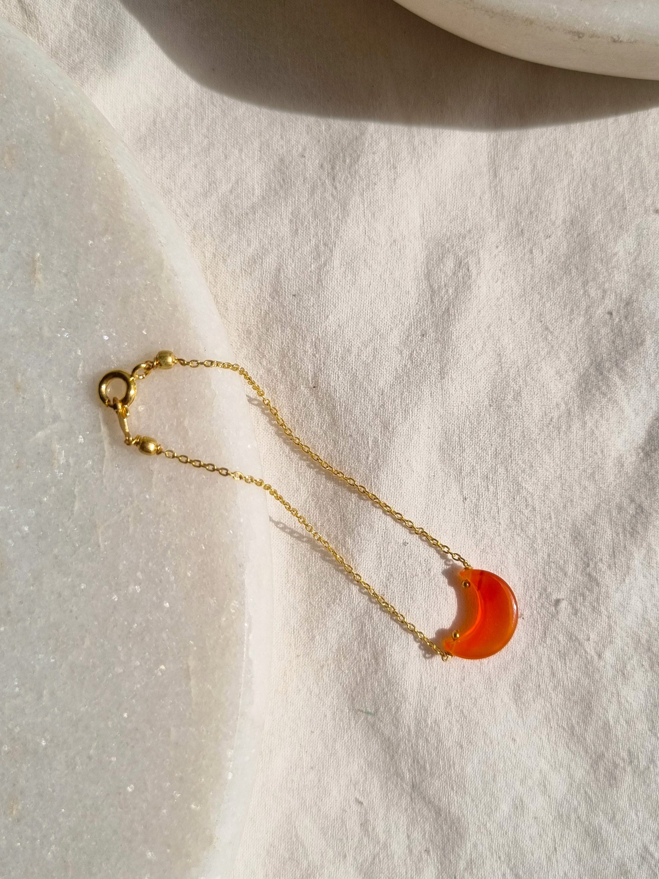 adhvaya - Carnelian Luna Bracelet