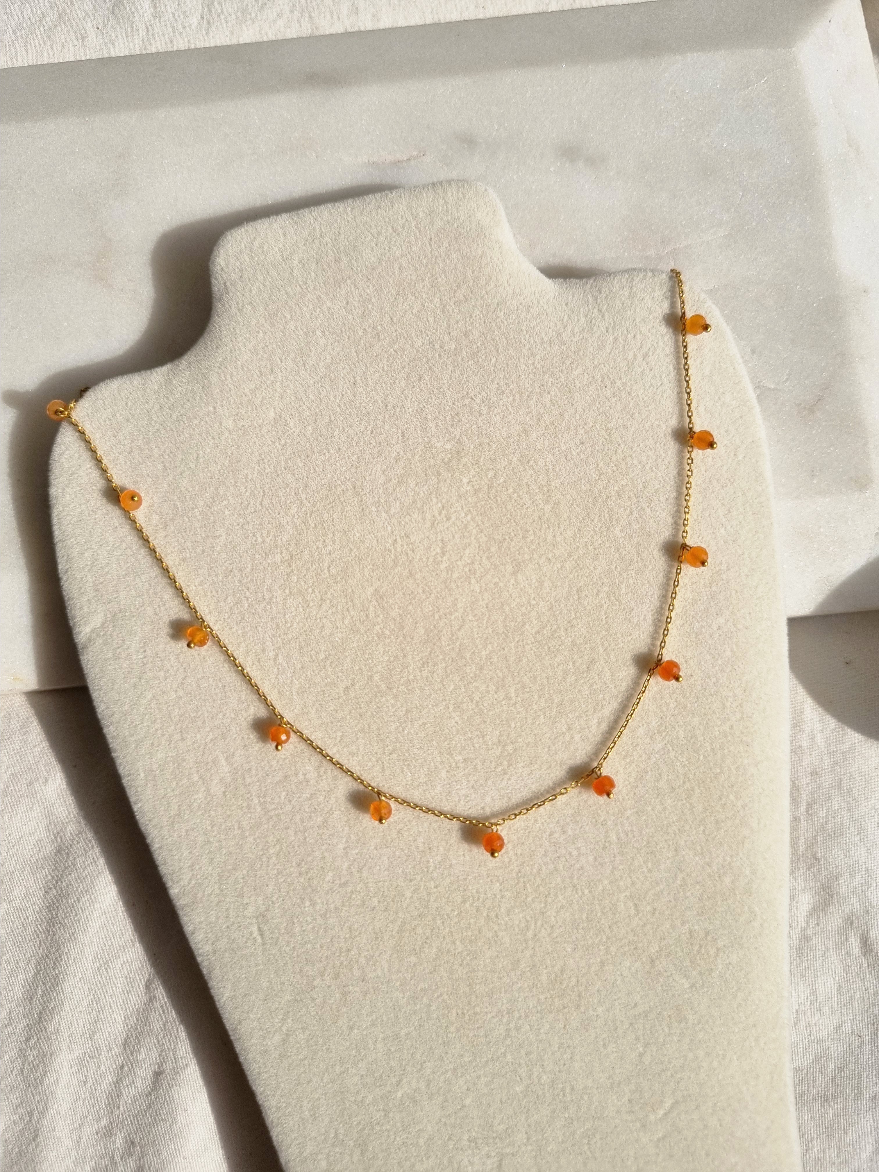 apit - Carnelian Baati Drop choker