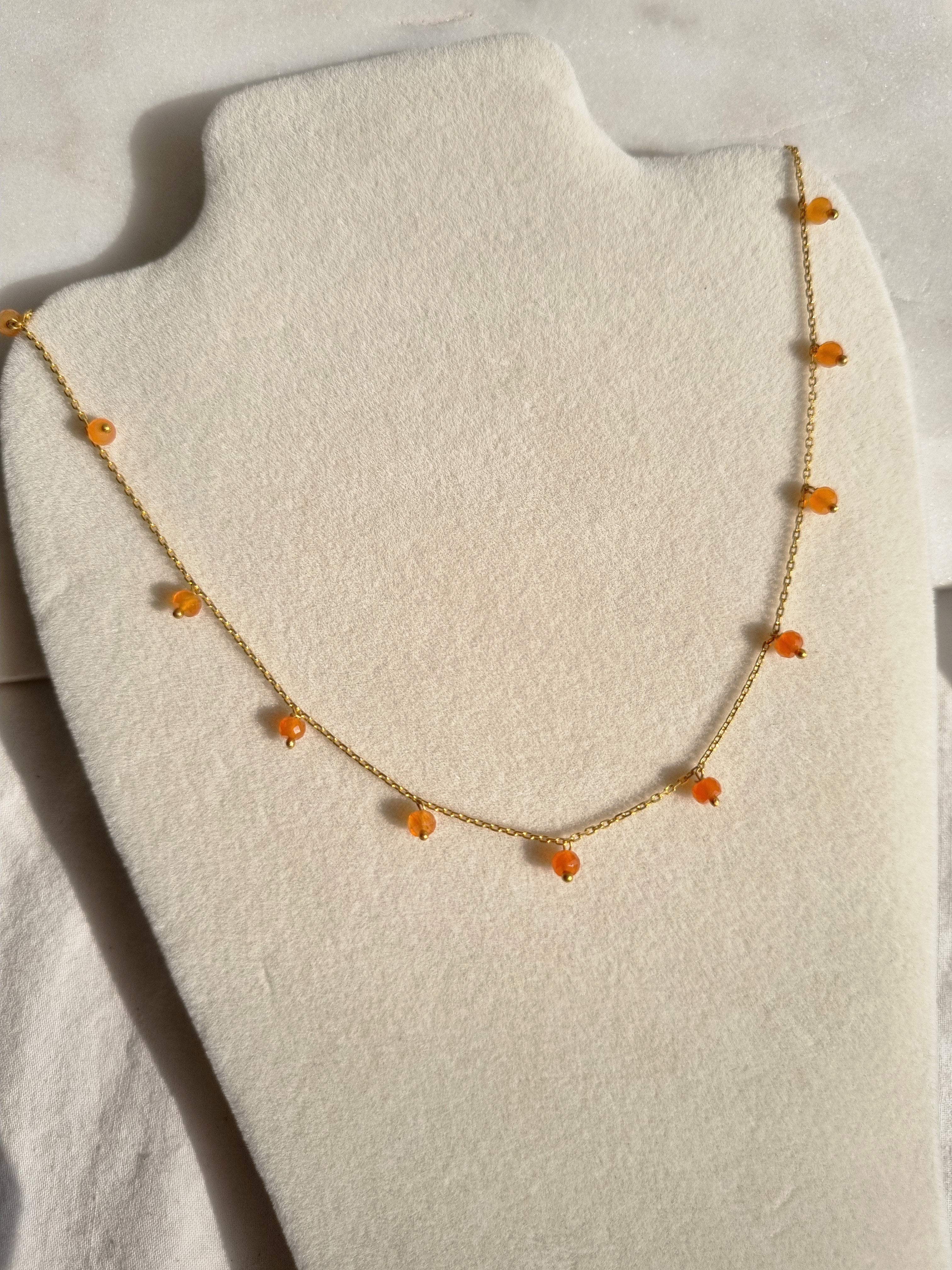 apit - Carnelian Baati Drop choker