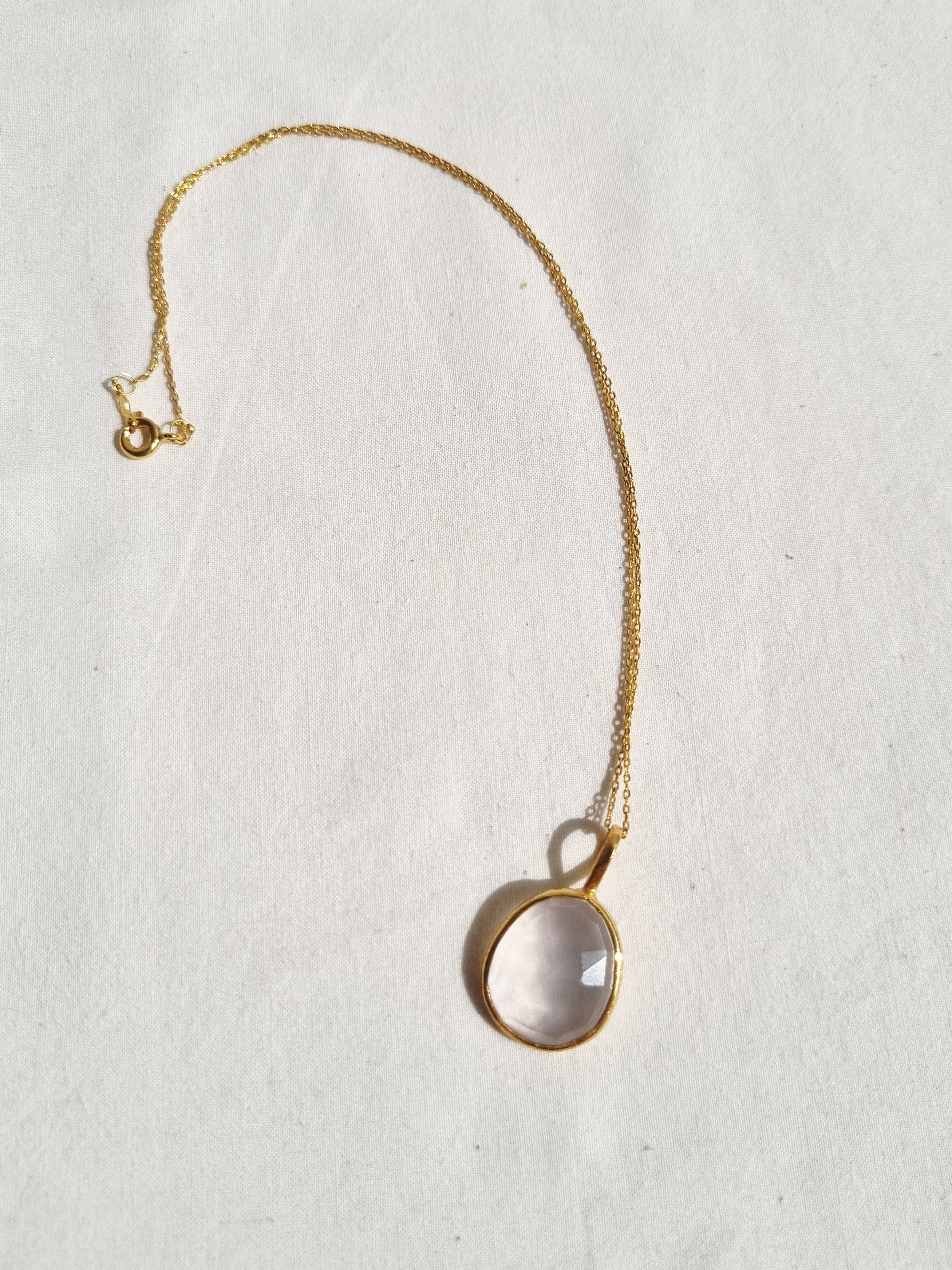 abhya - Rose Quartz Soul Pendant