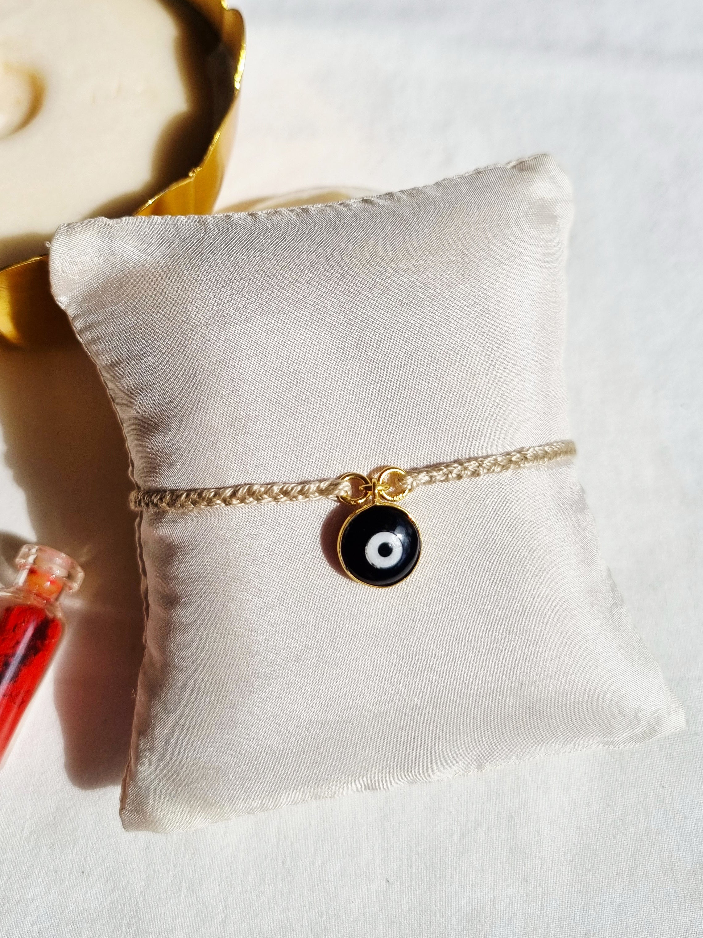 ayena - Black Onyx Evil Eye Charm Rakhi