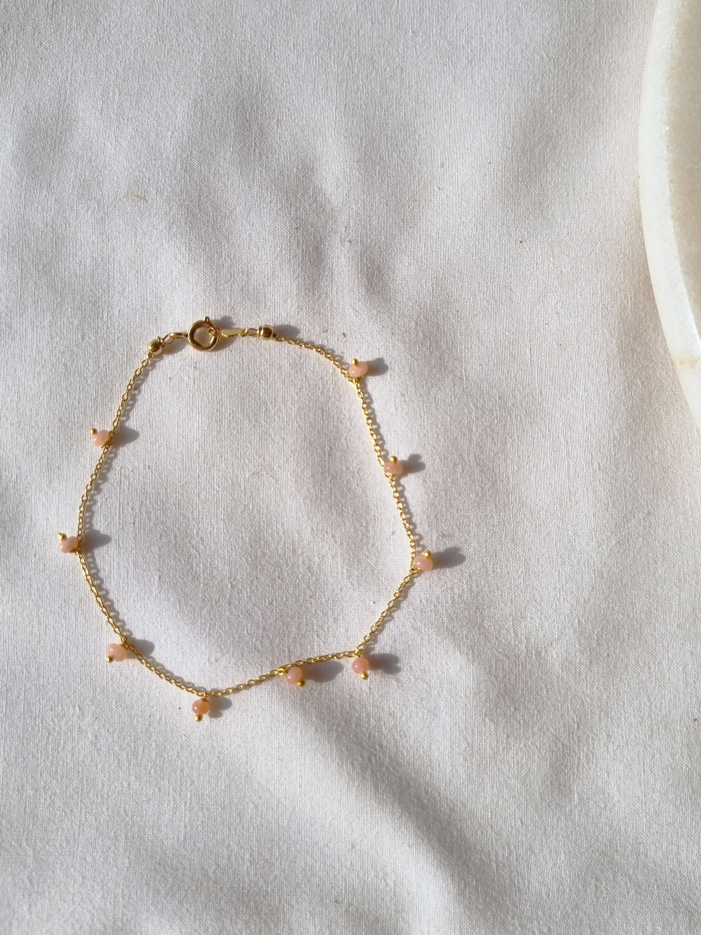 apiti - Pink Opal Baati Drop Bracelet