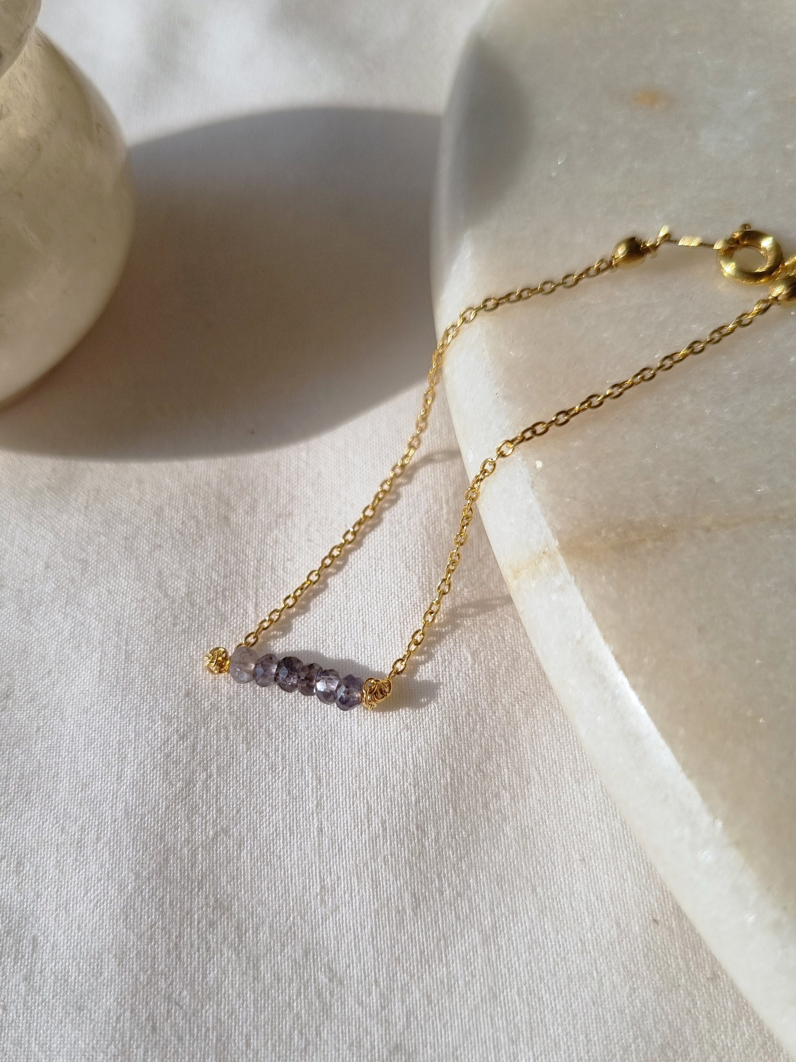 entilae - Iolite Baati Bar Bracelet