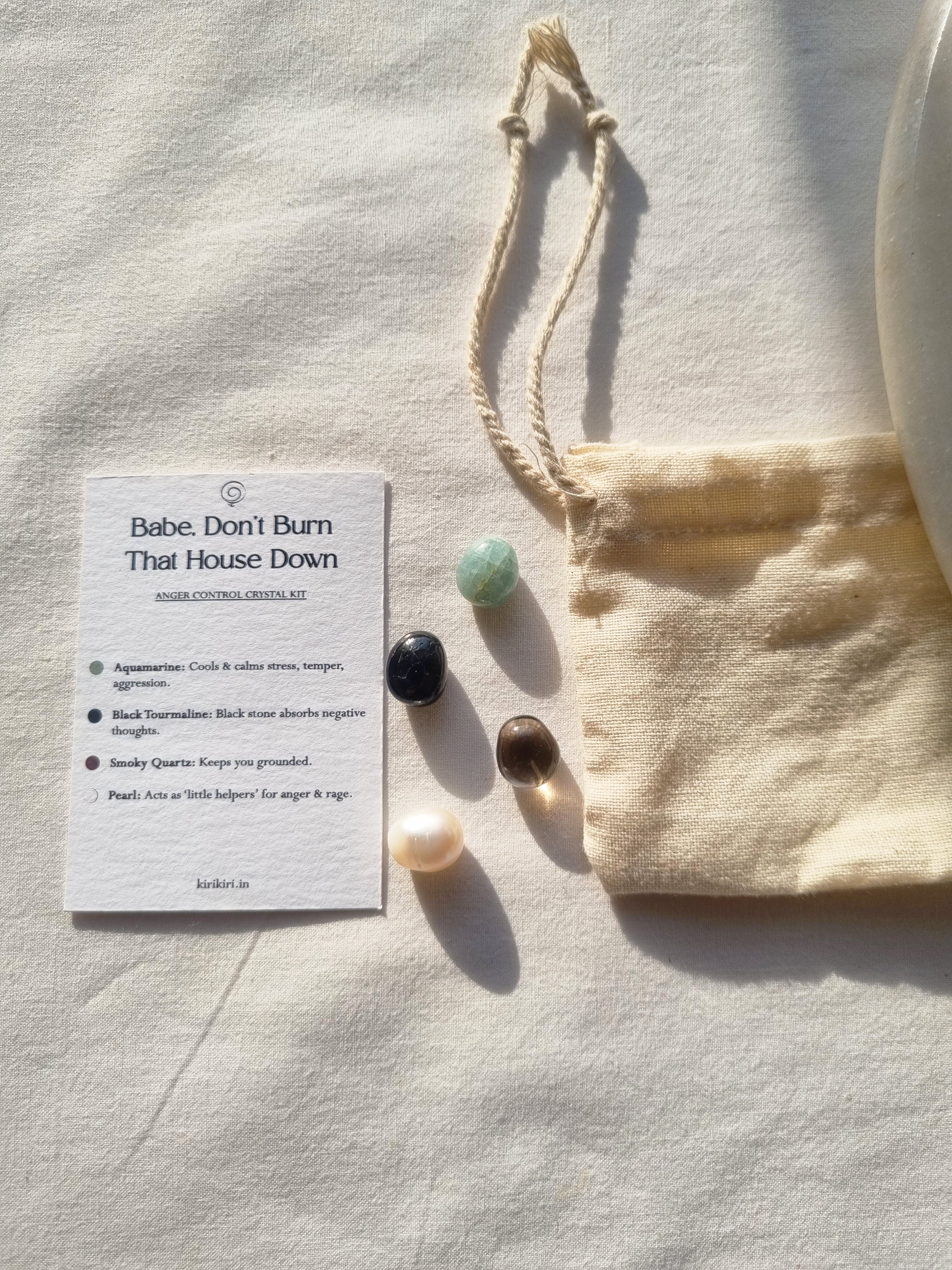 anger control crystal kit