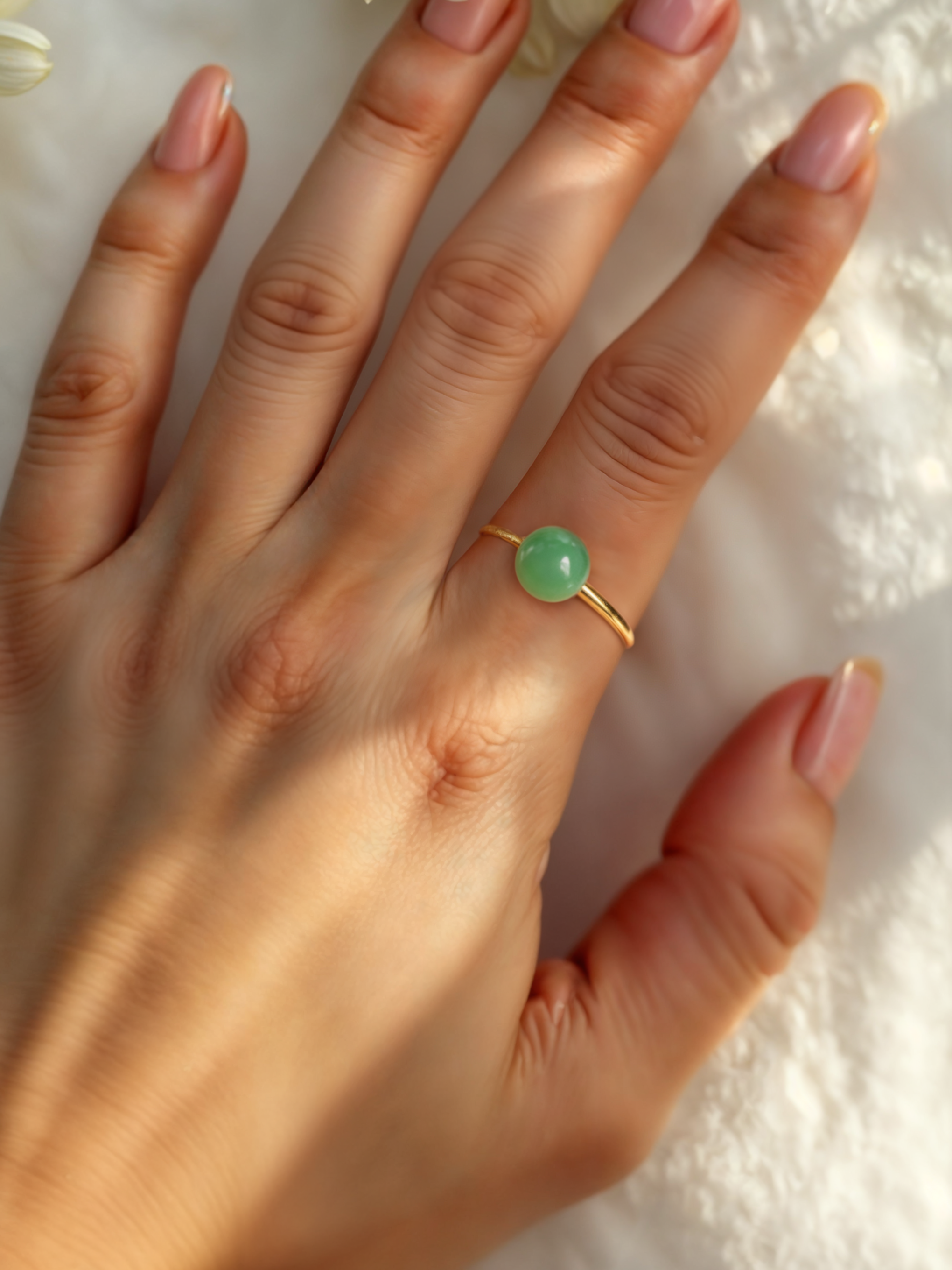 bhumi - Chrysoprase Mood Ring