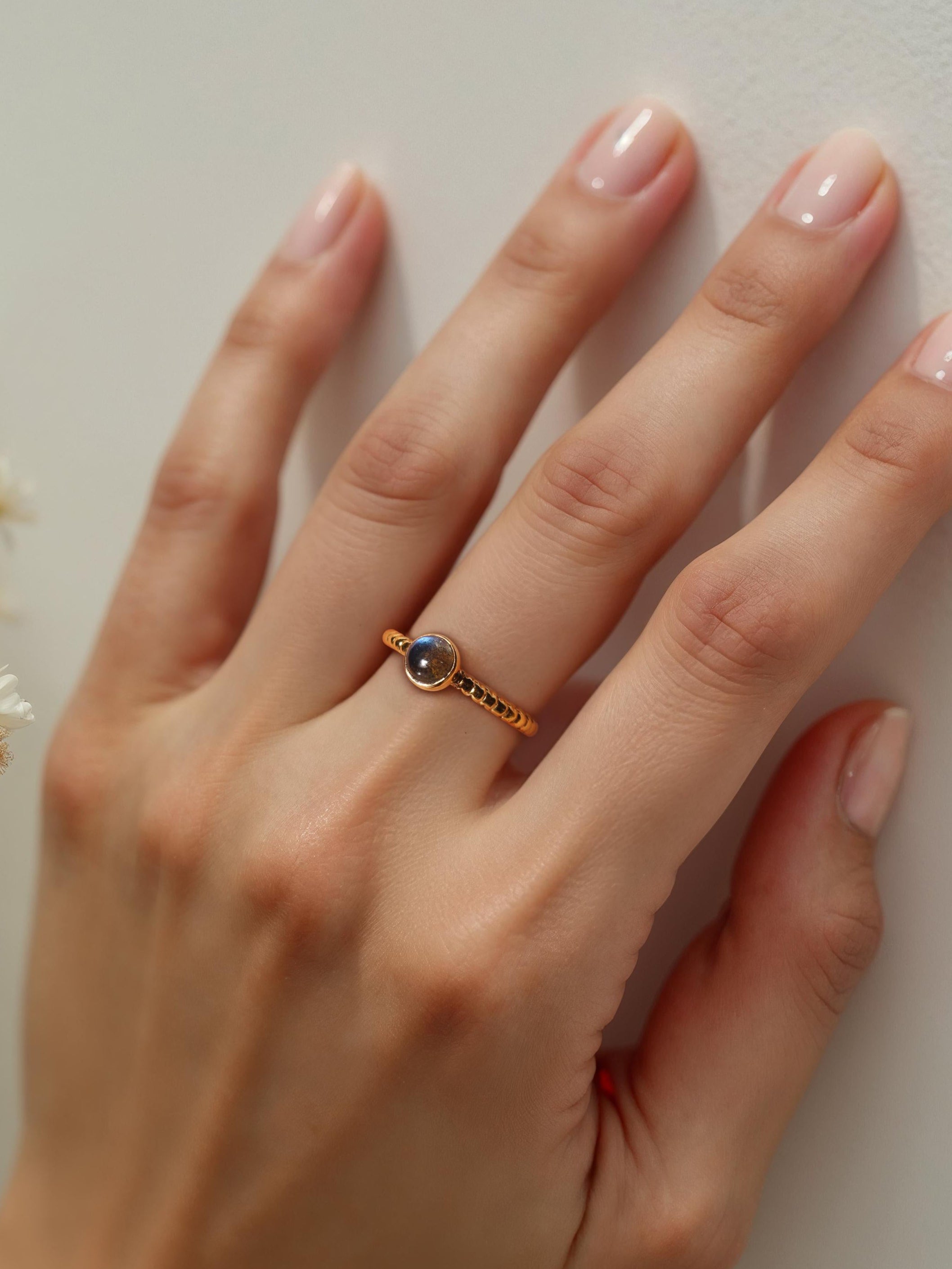 sukra - Labradorite Venus Ring