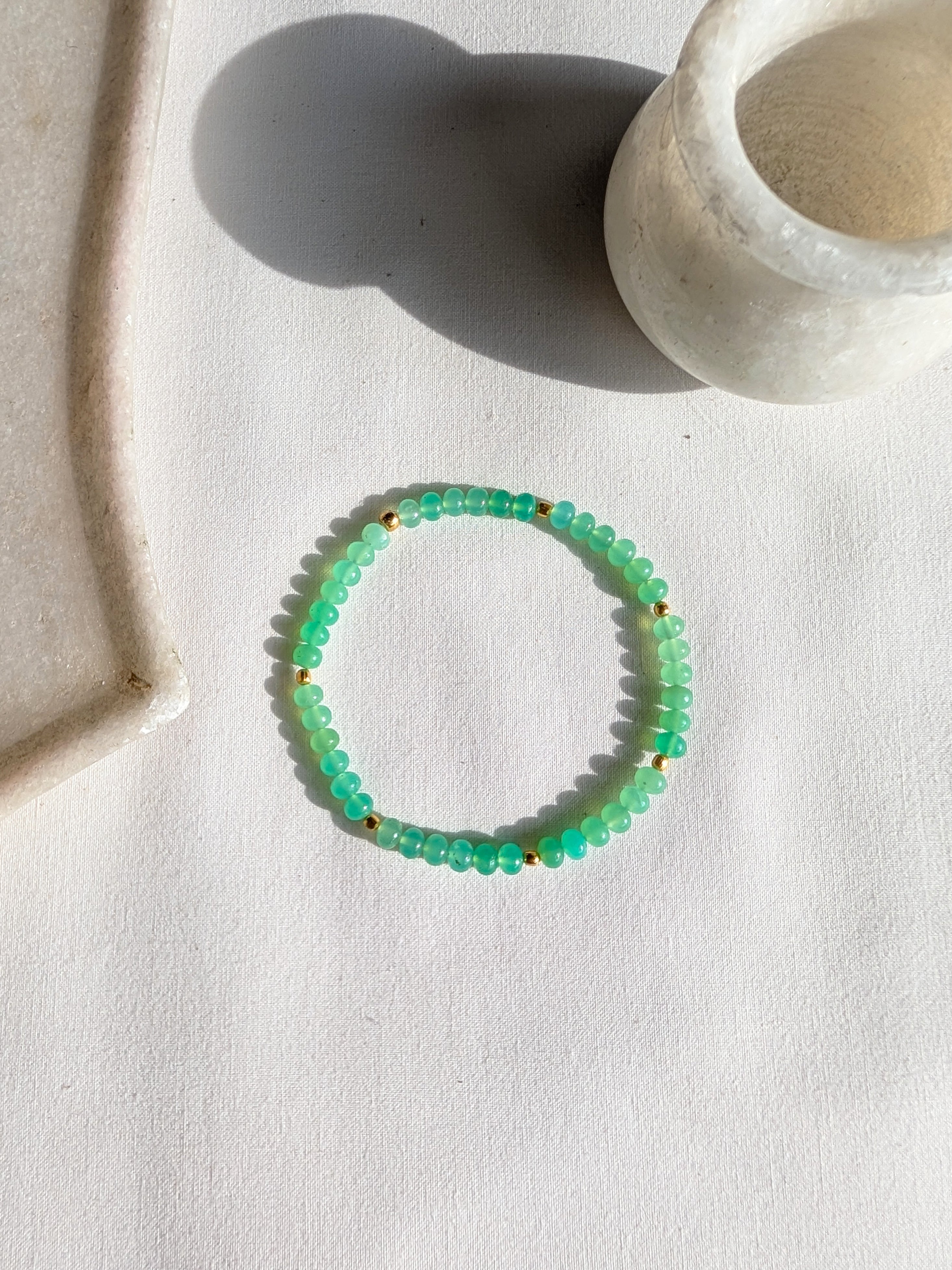 ojas - Chrysoprase Baati Stretch Bracelet