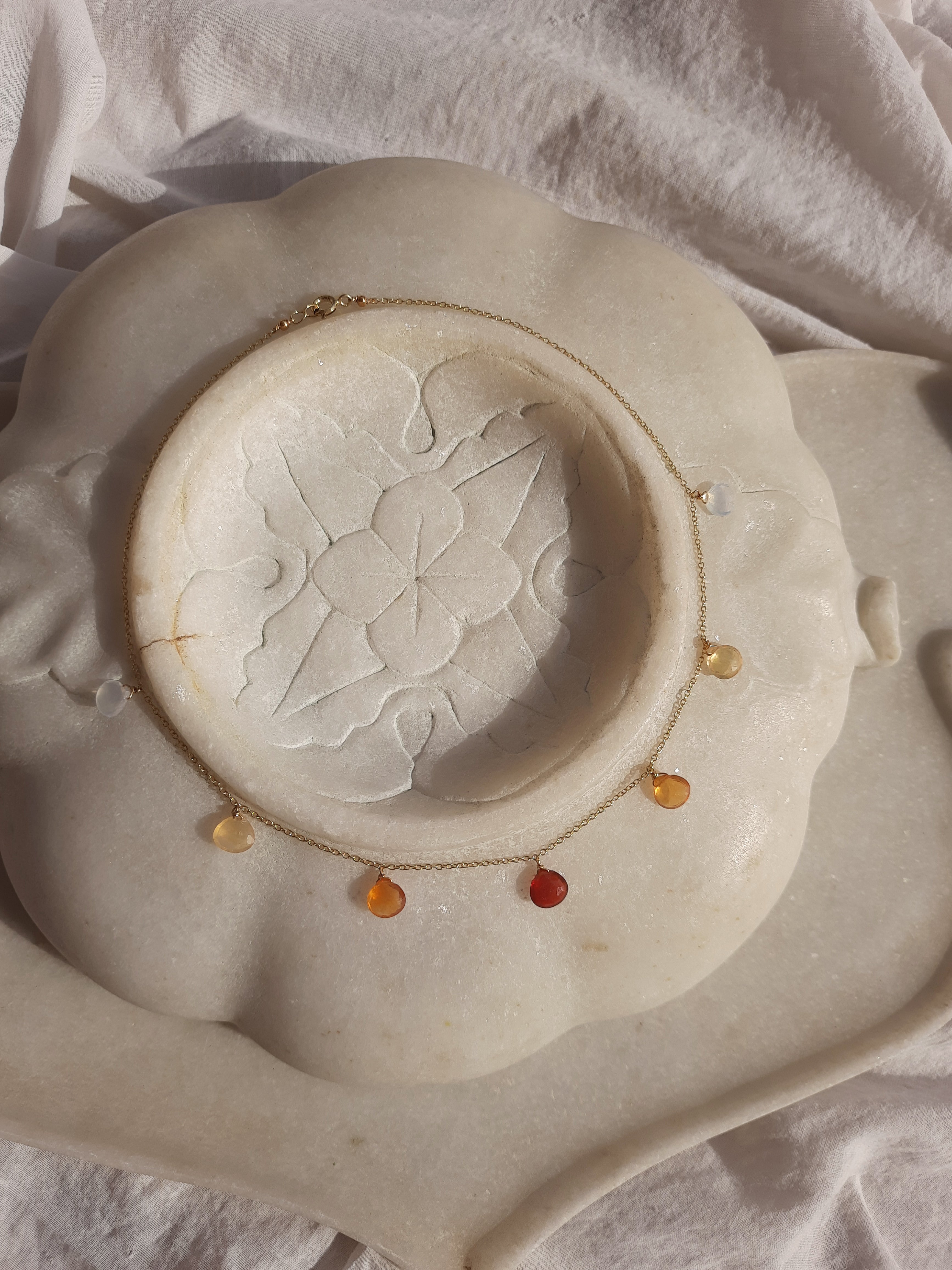 aktra - Mexican Fire Opal Choker