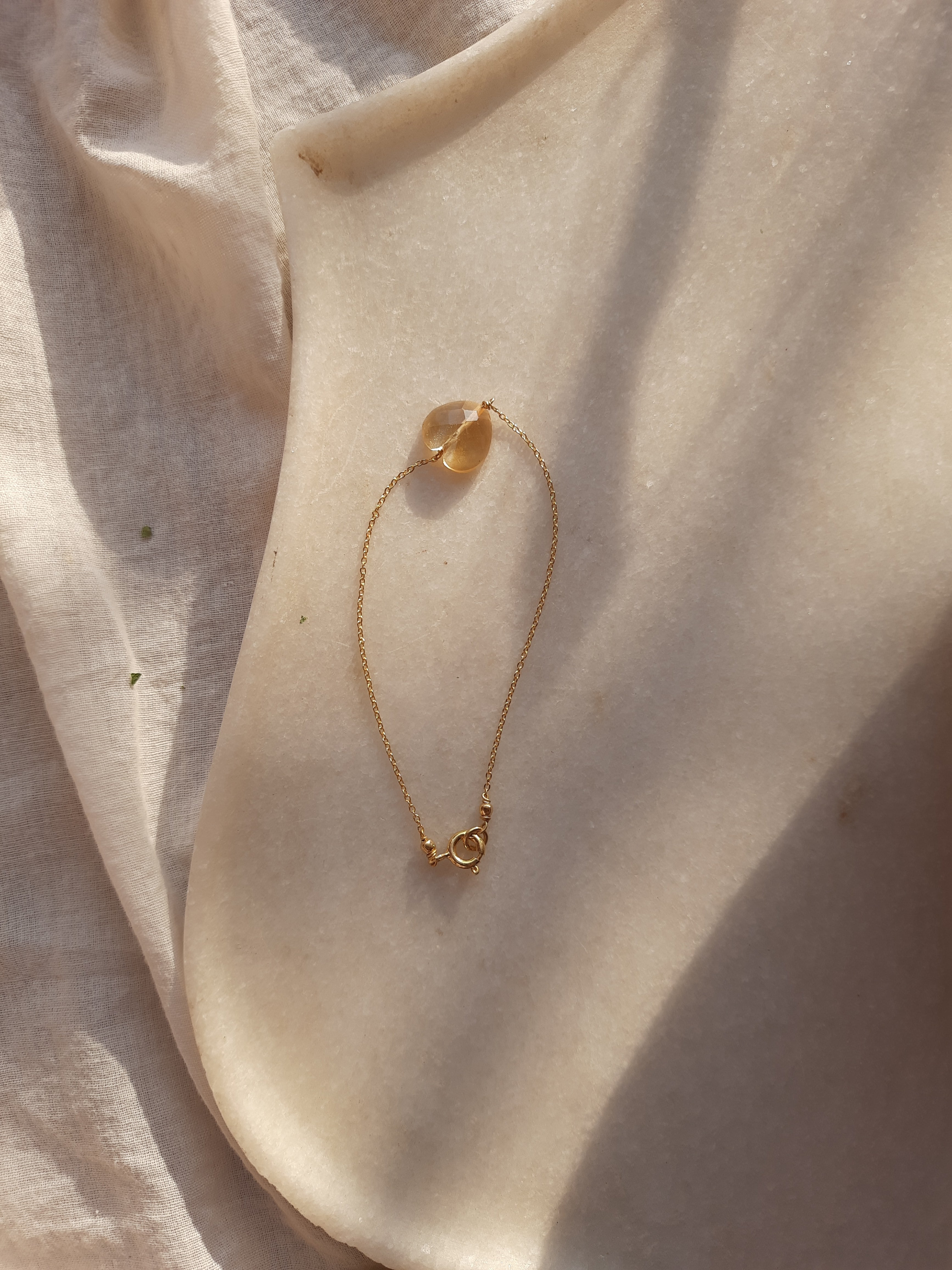 amsa - Citrine Heart Bracelet