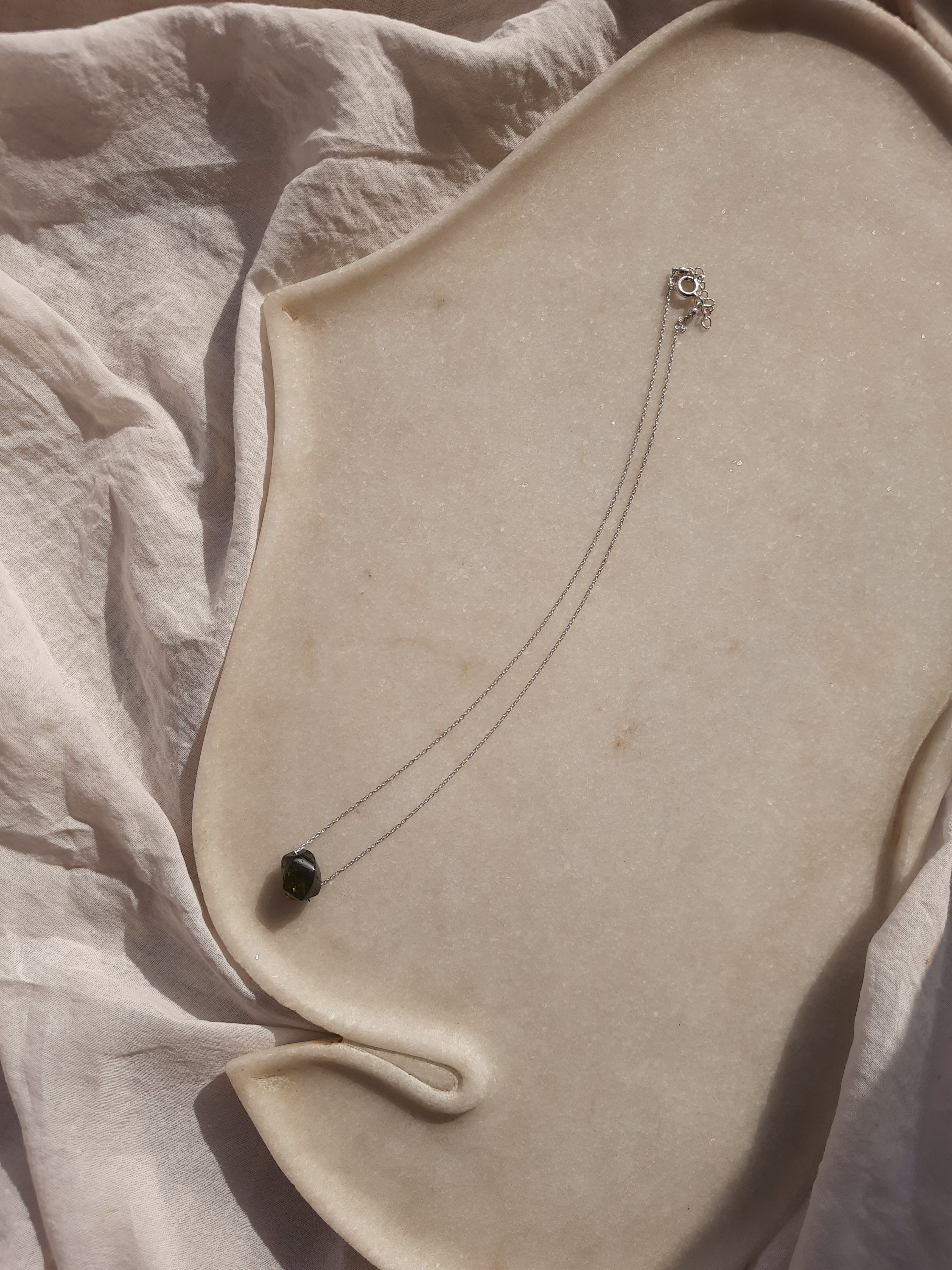 sidava - Black Tourmaline Tumble Pendant