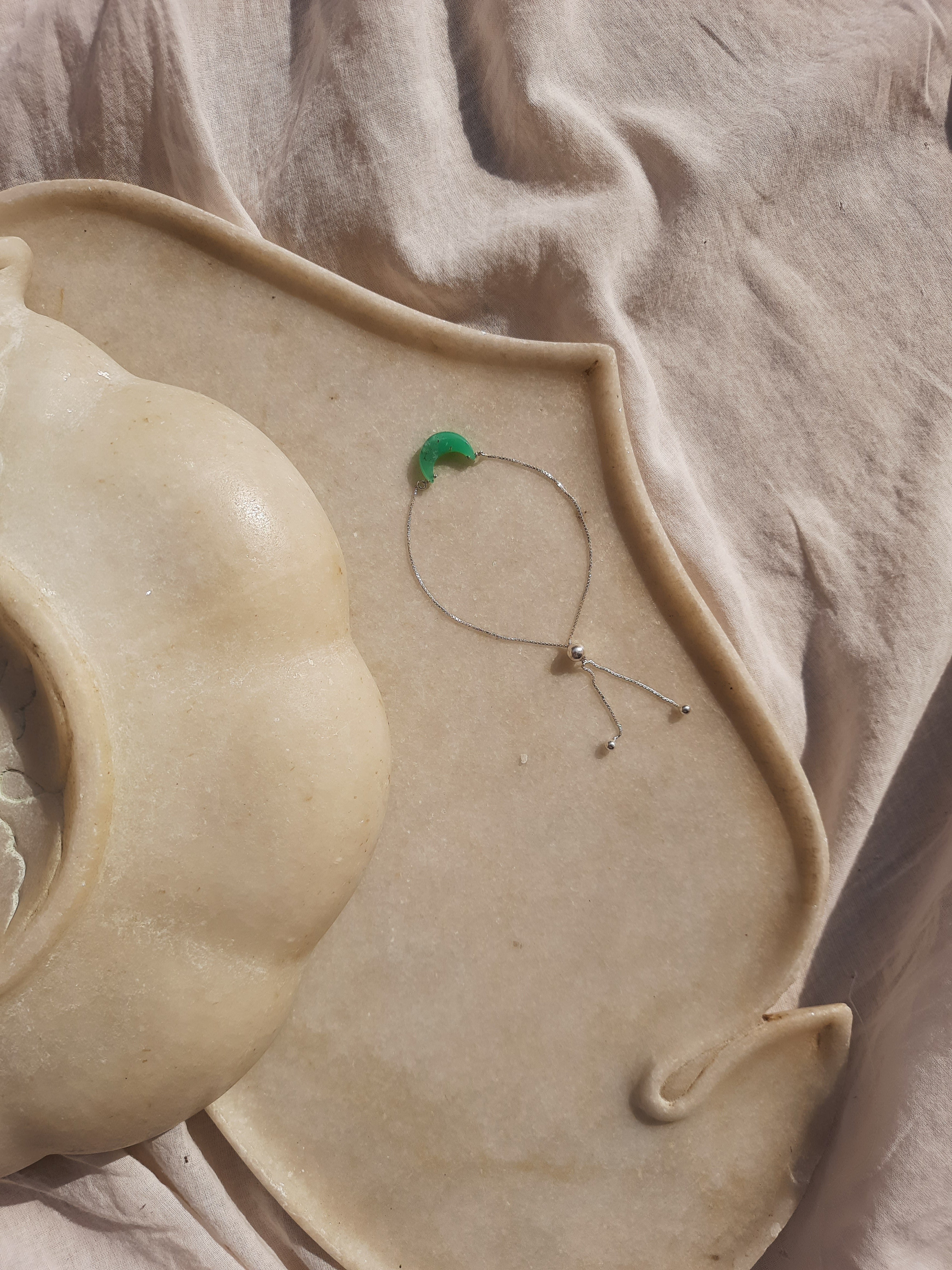 varaya - Chrysoprase Luna Bracelet