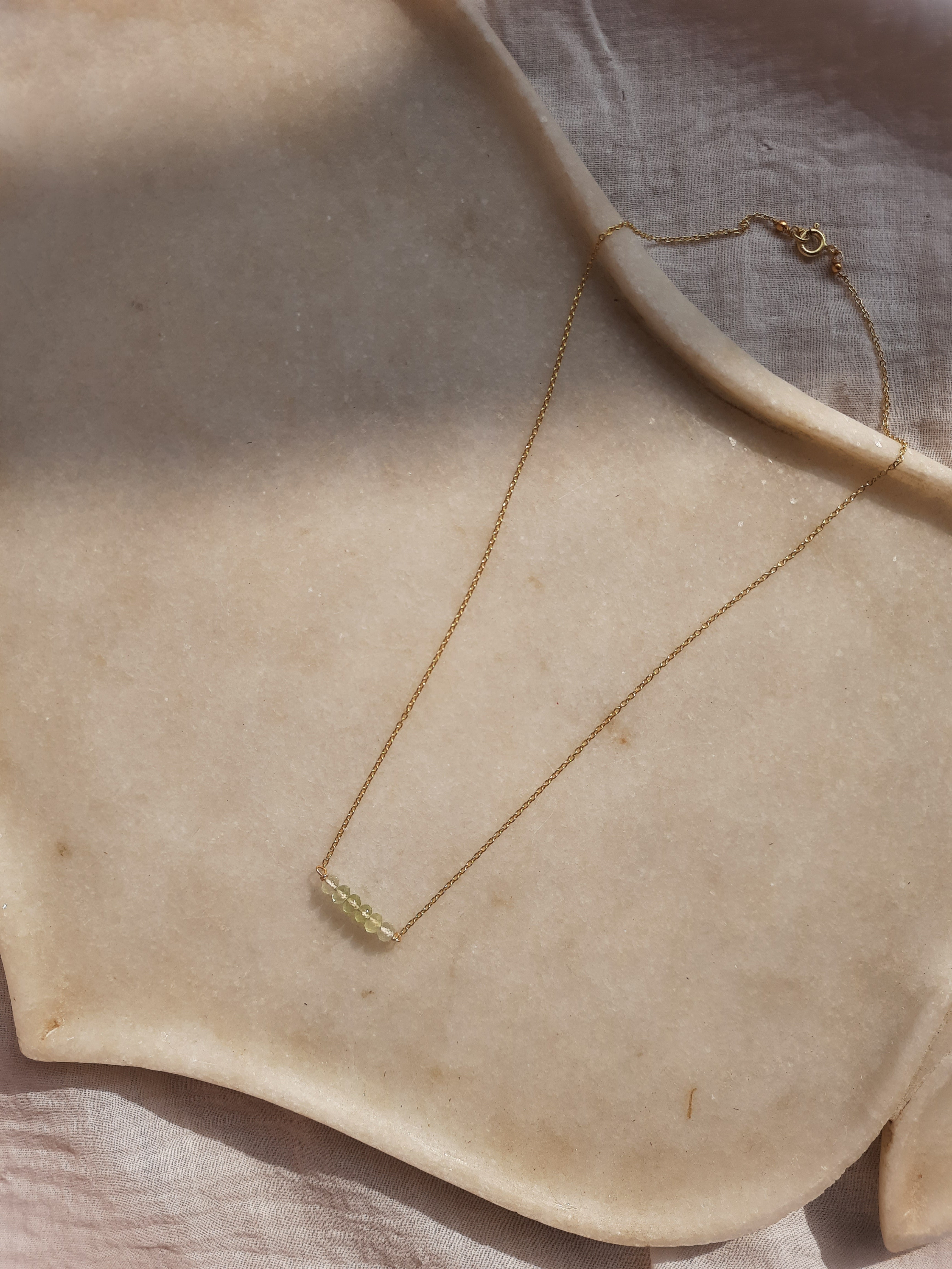 antilae - Prehnite Bar Pendant