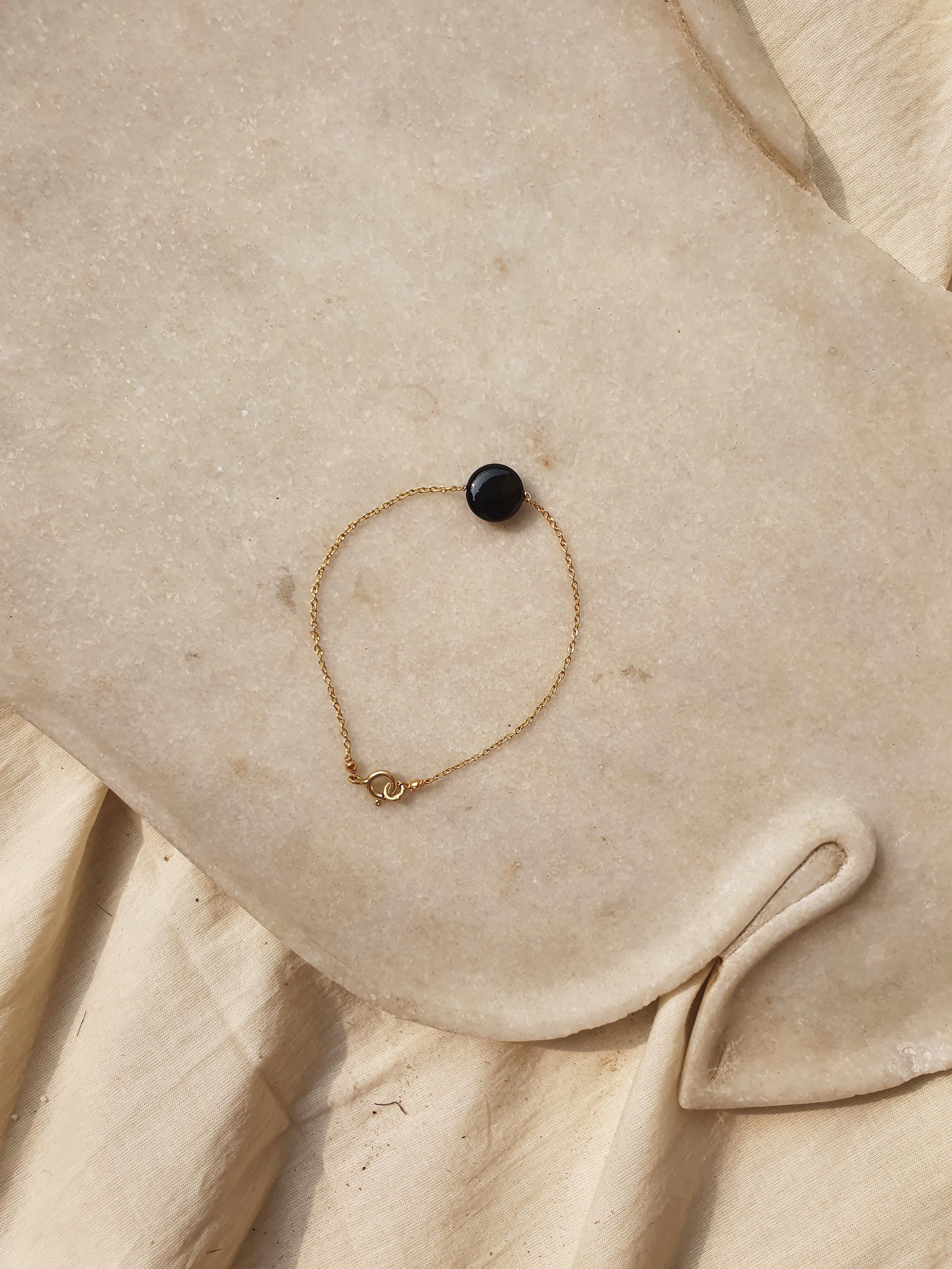 matsya - Black Onyx Round Bracelet