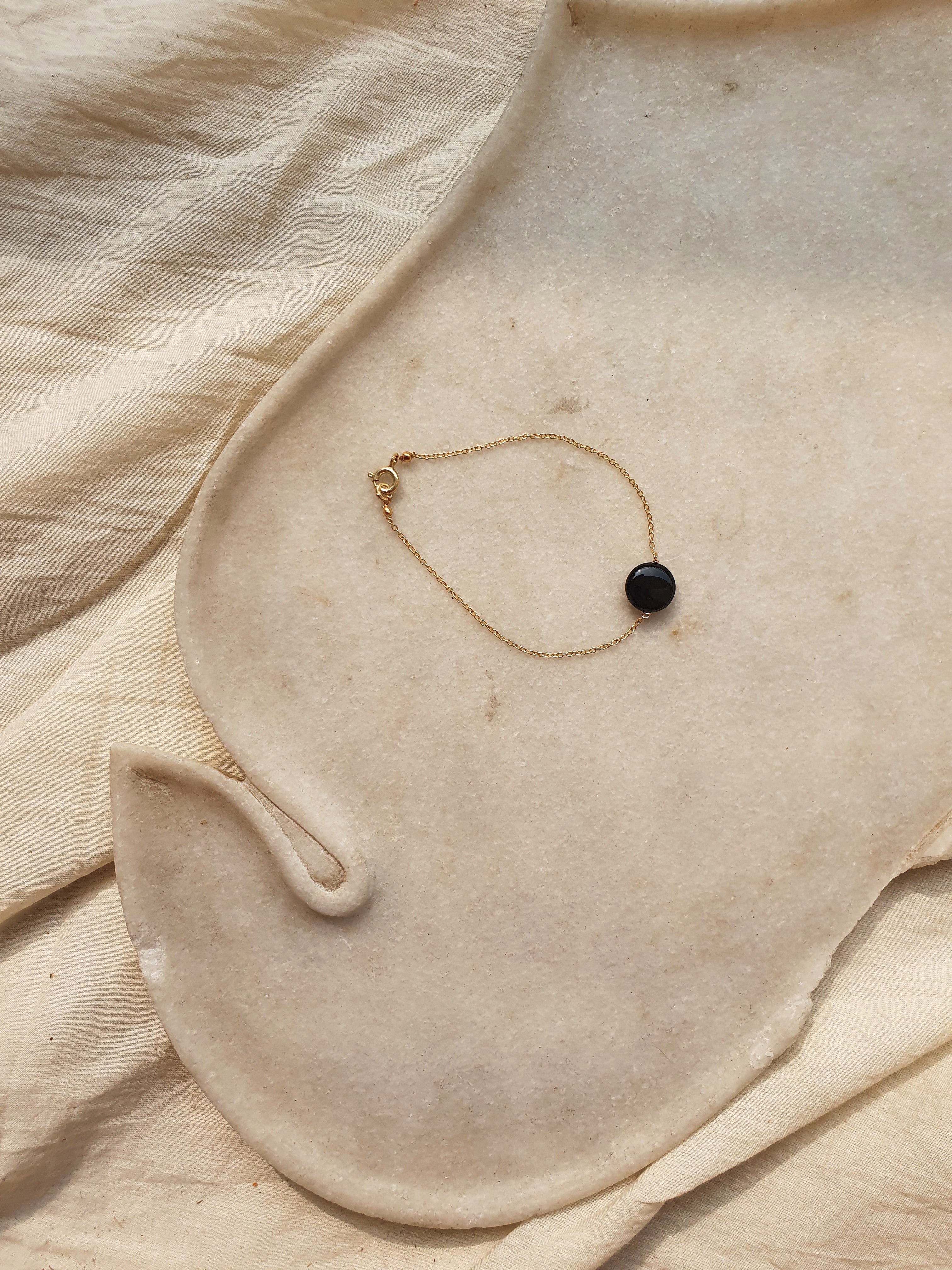 matsya - Black Onyx Round Bracelet