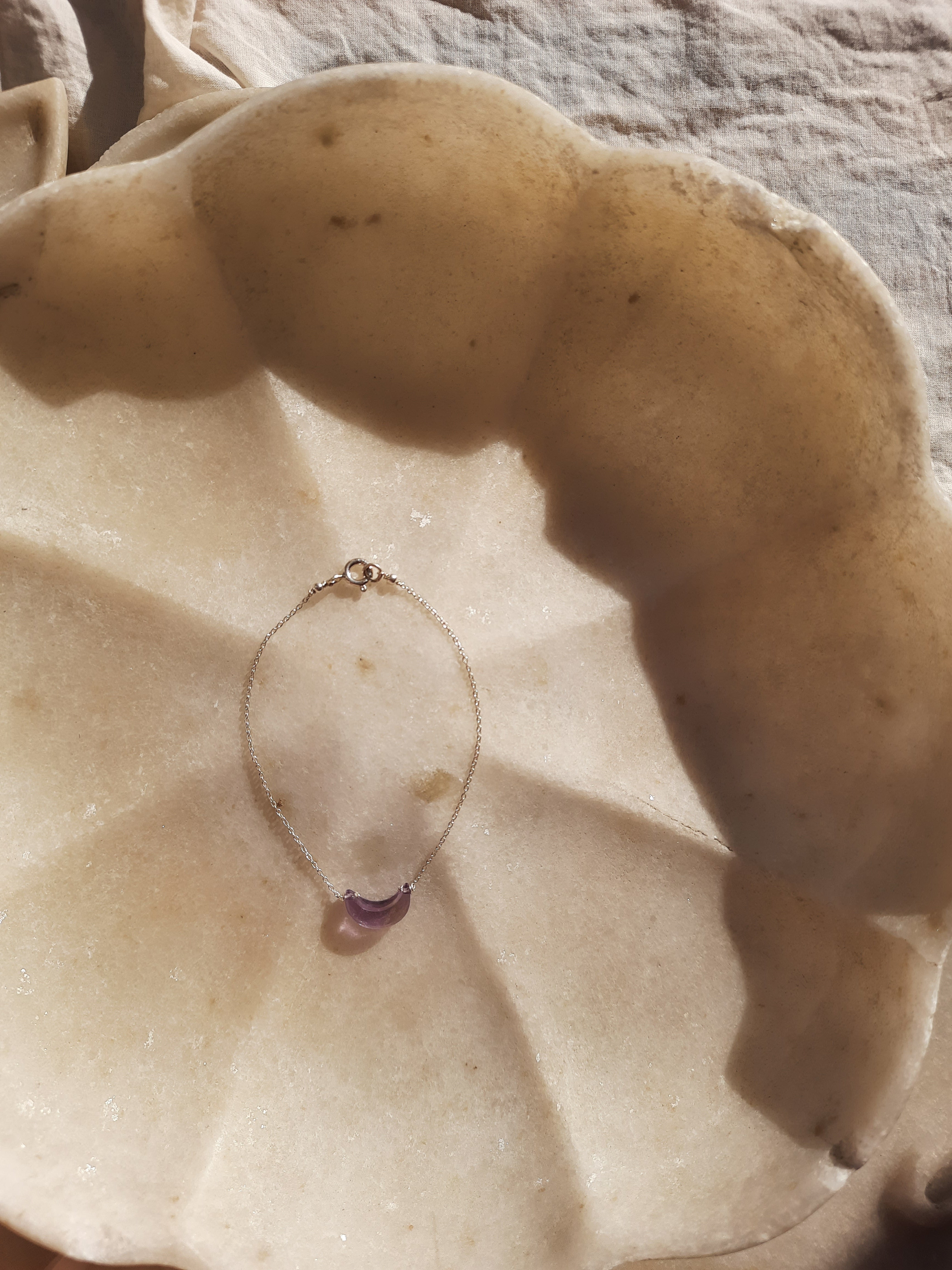 adhvaya - Amethyst Luna Bracelet
