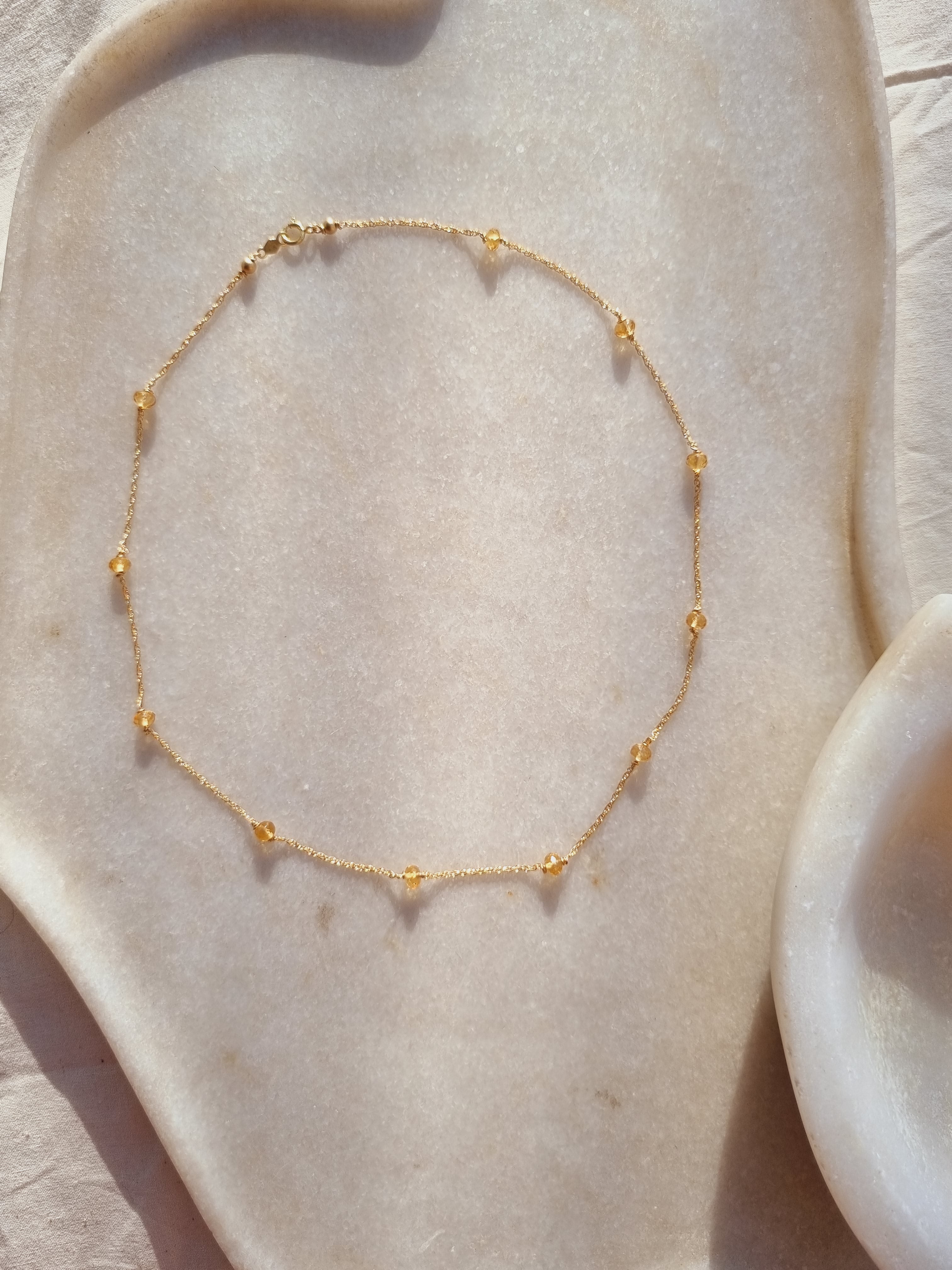 veti- Citrine Baati choker