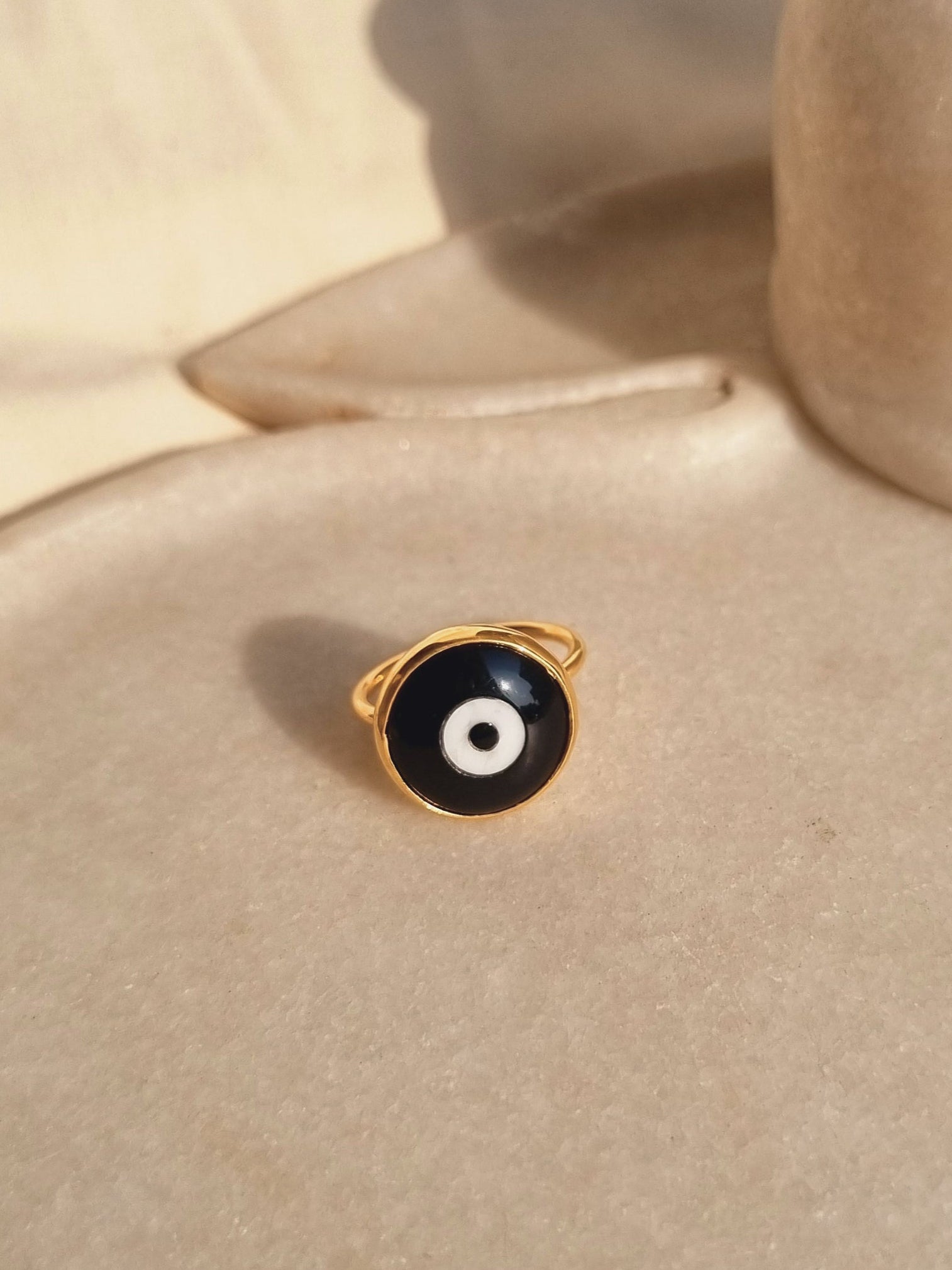 nazra - Black Evil Eye Ring