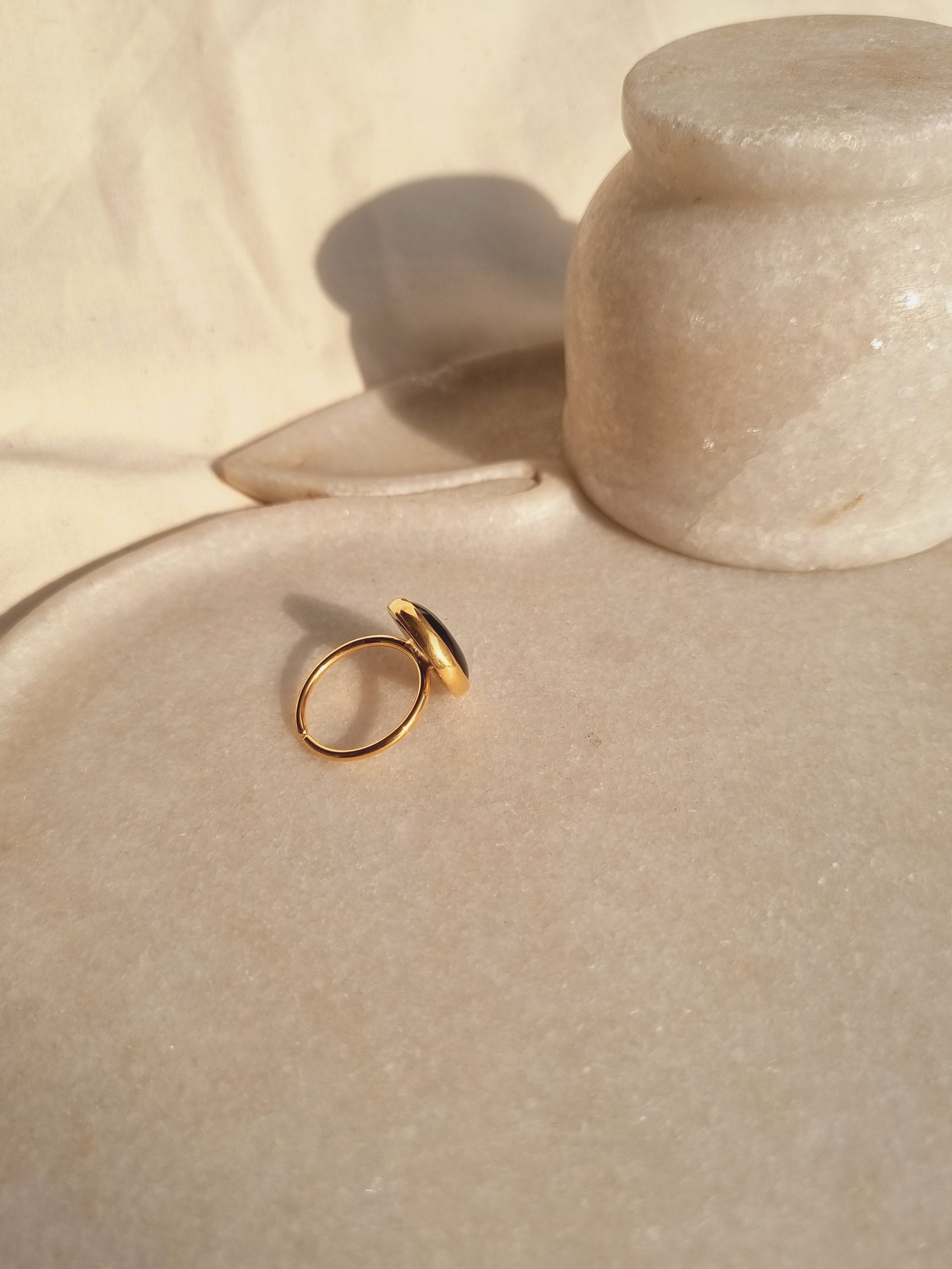 nazra - Black Evil Eye Ring