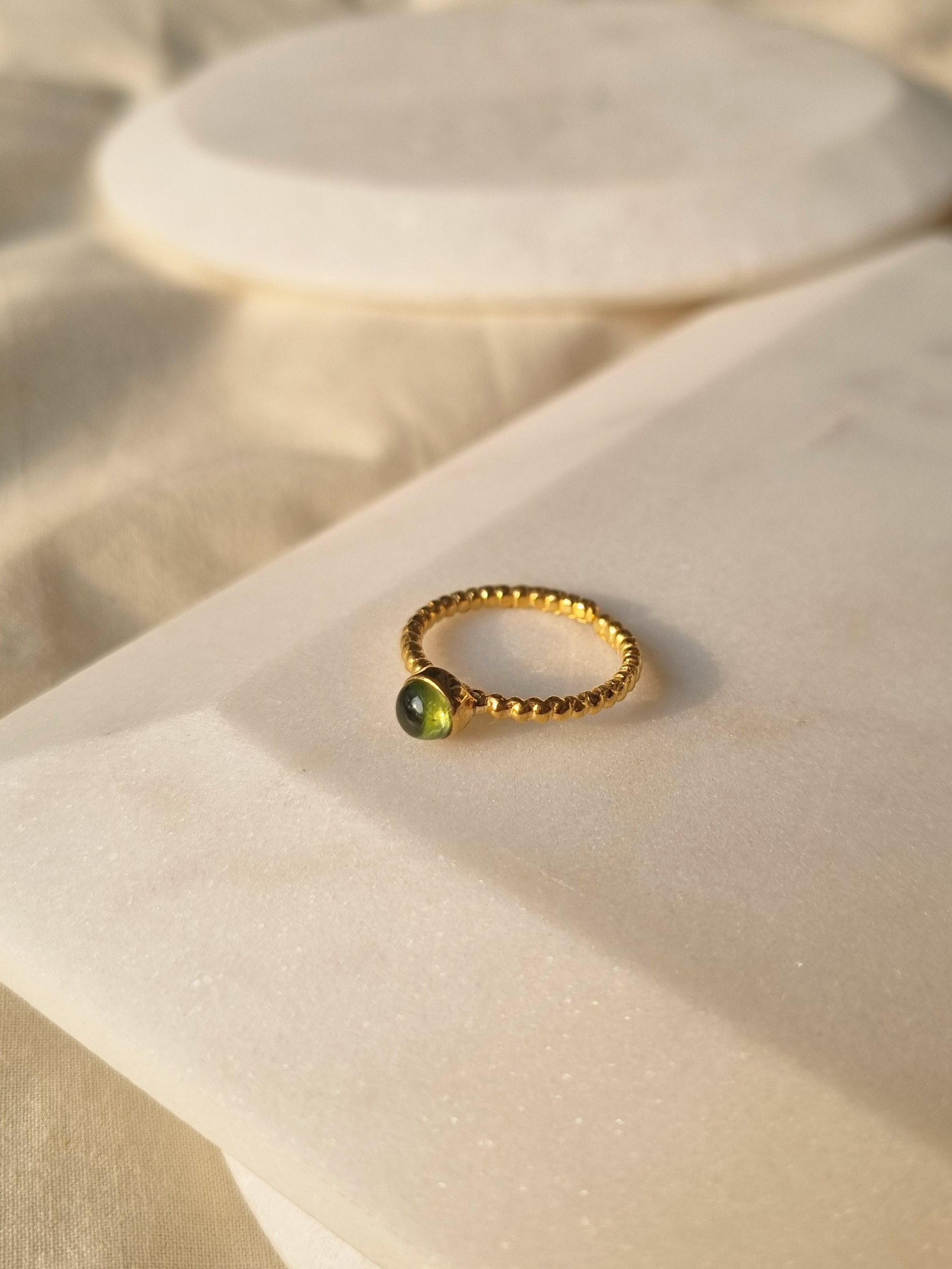 sukra - Peridot Venus Ring