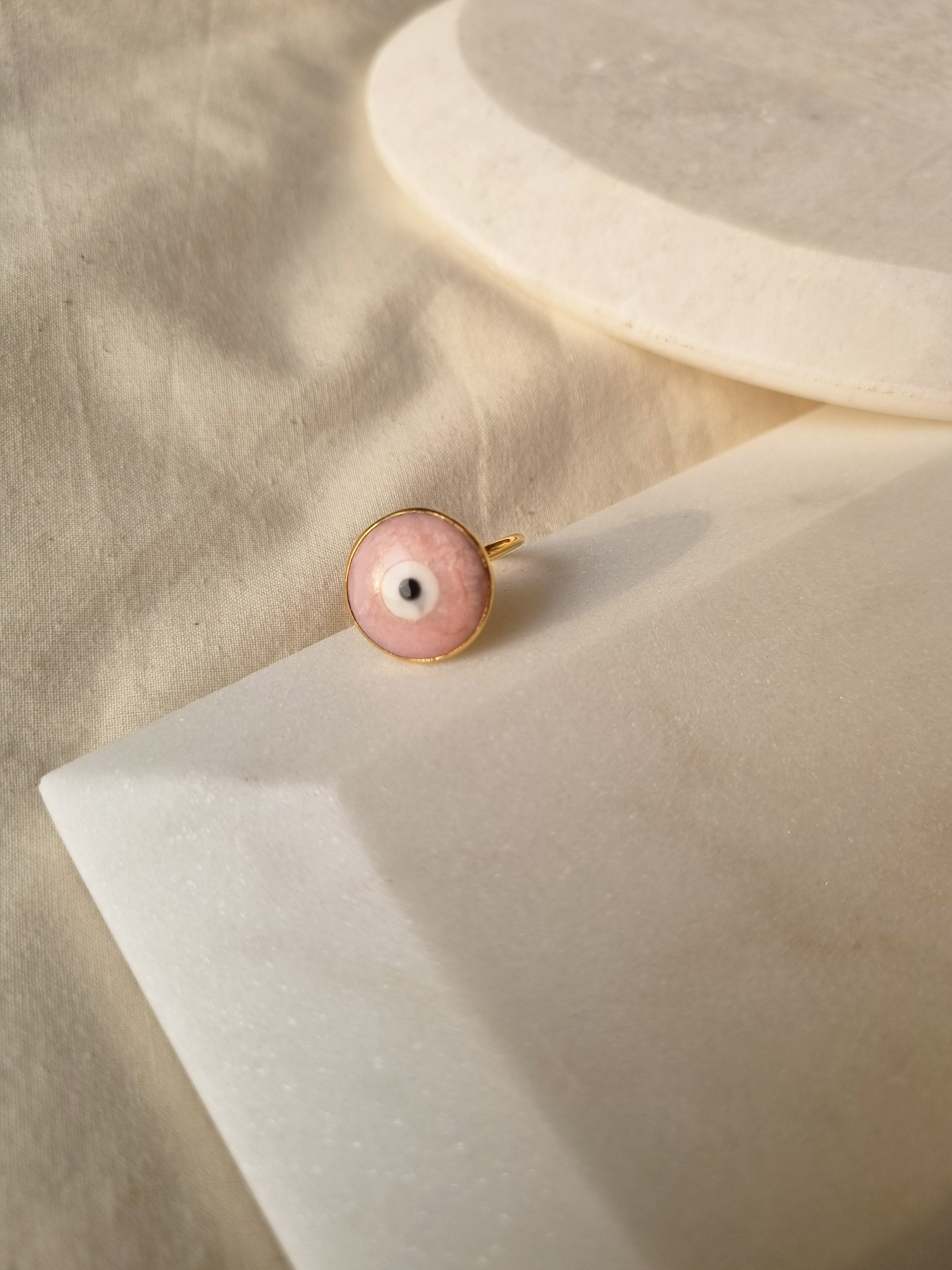 nazra - Pink Evil Eye Ring