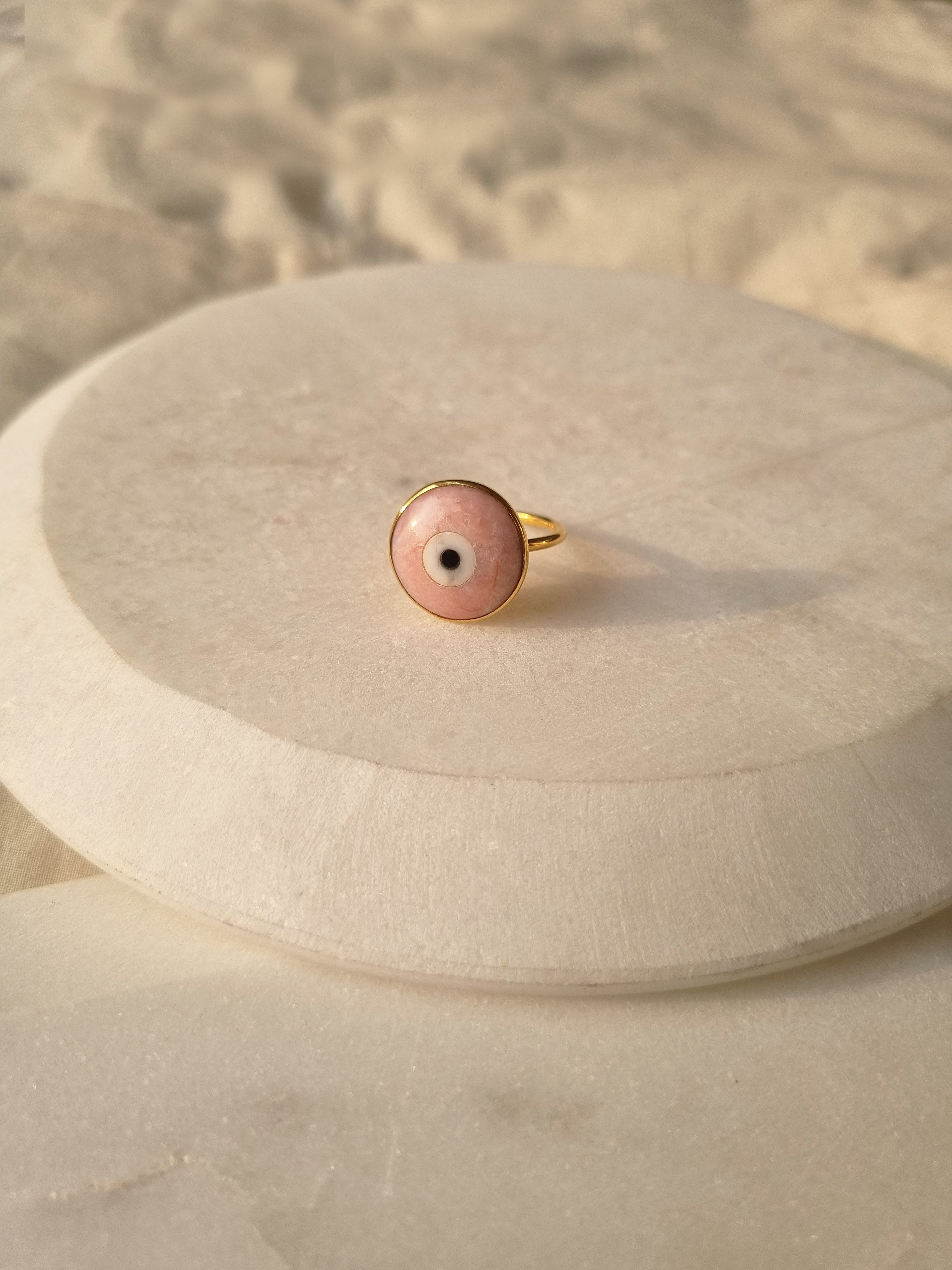 nazra - Pink Evil Eye Ring