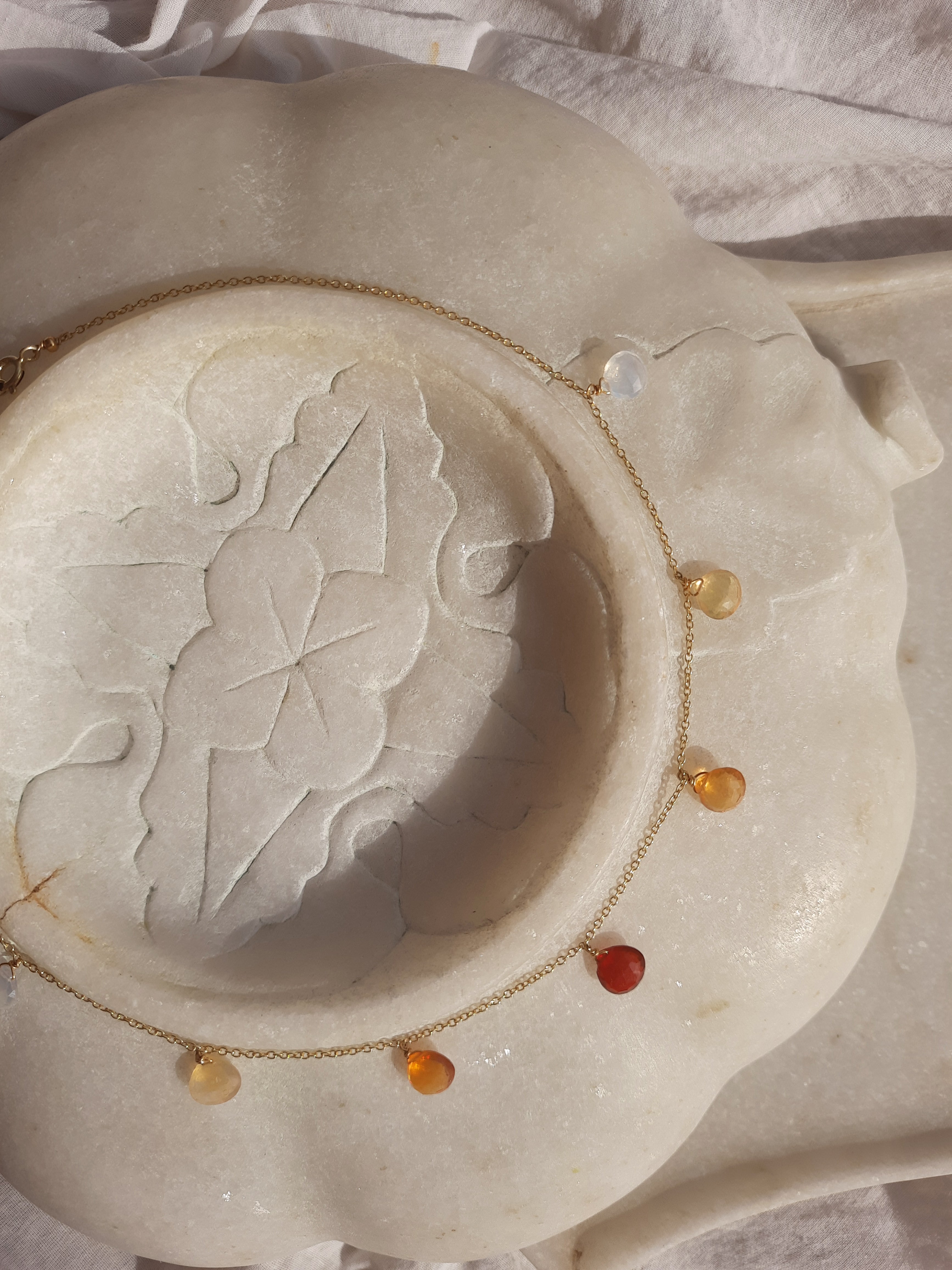 aktra - Mexican Fire Opal Choker