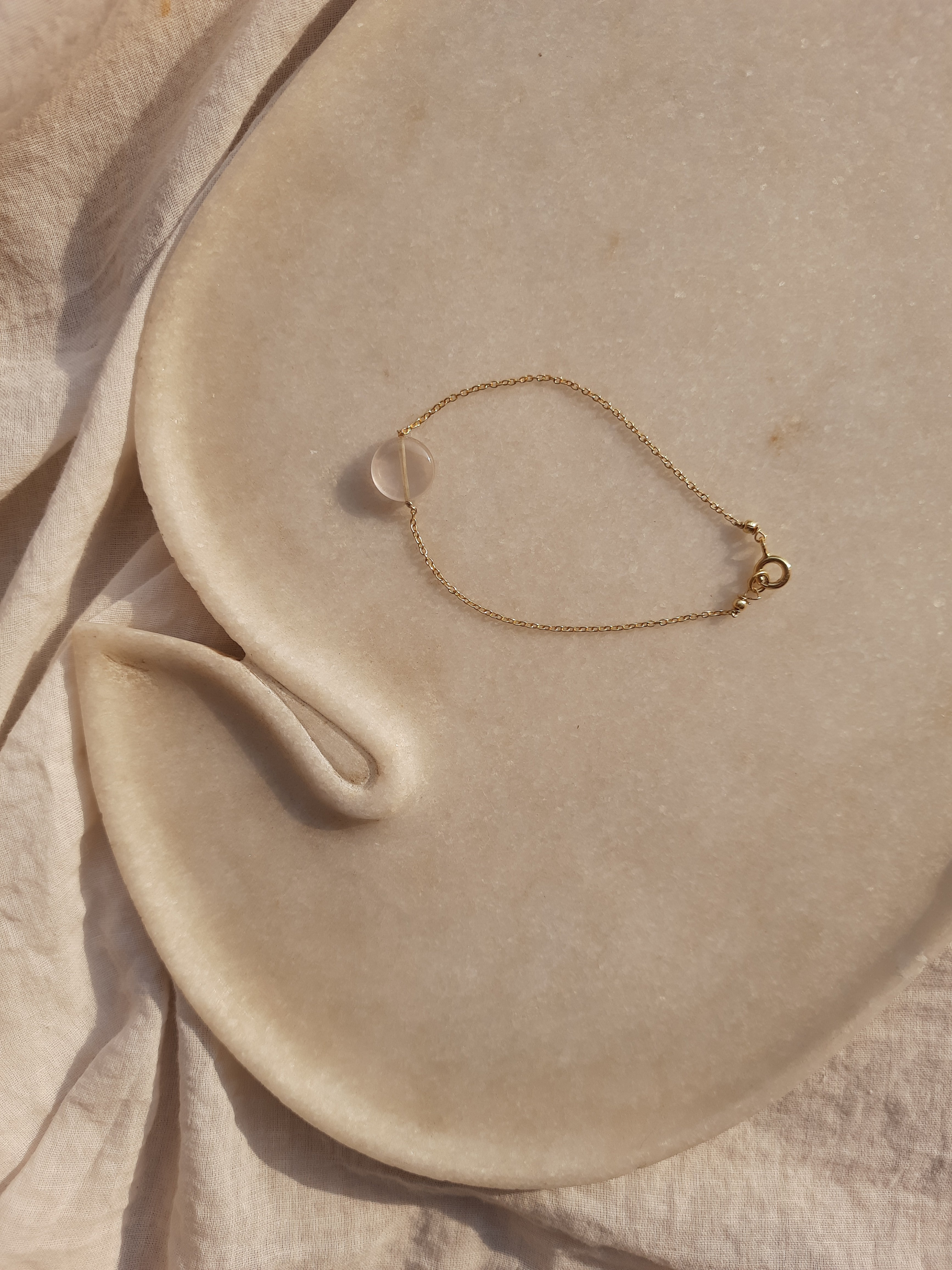 matsya - Rose Quartz Round Bracelet