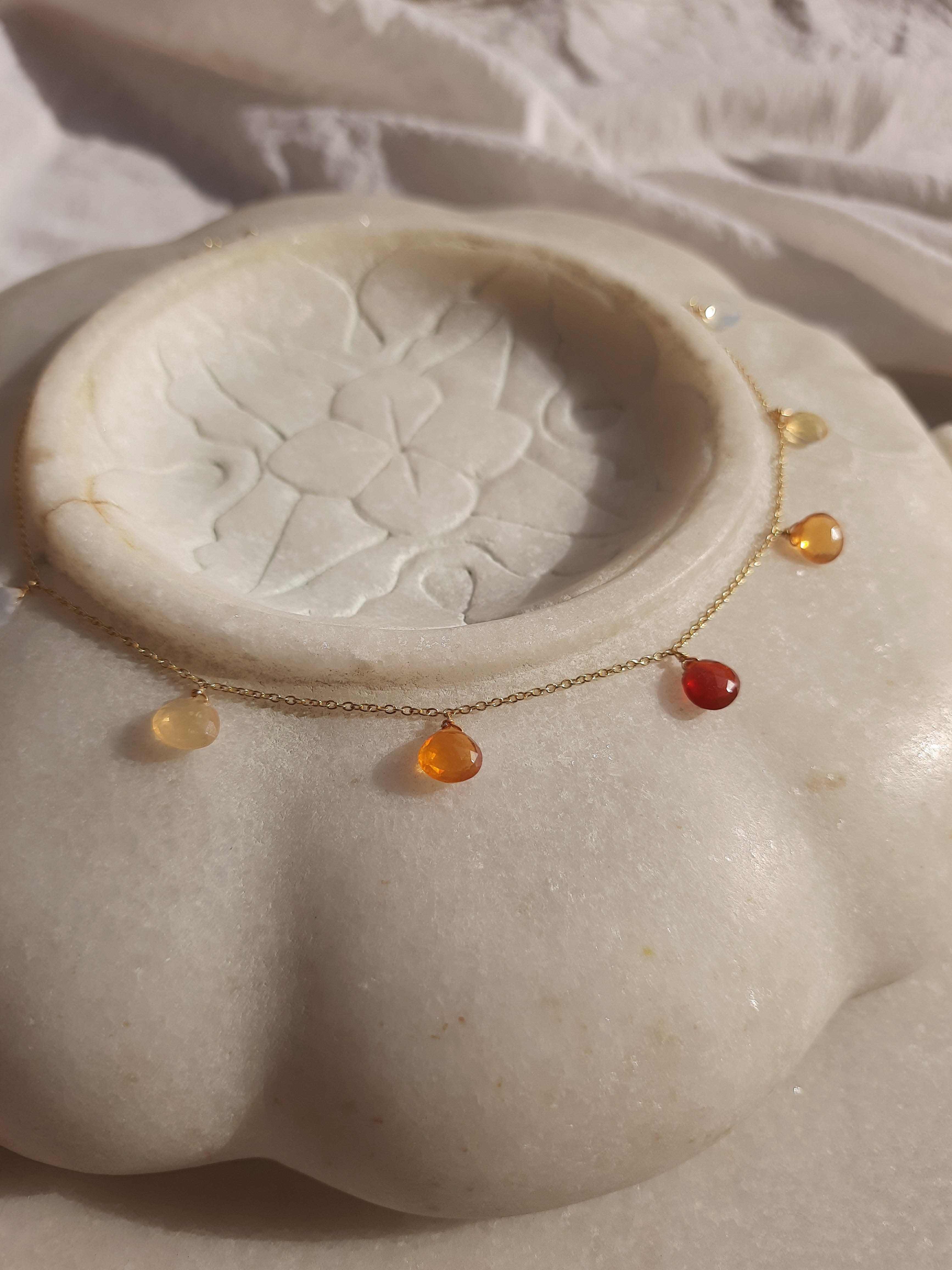 aktra - Mexican Fire Opal Choker