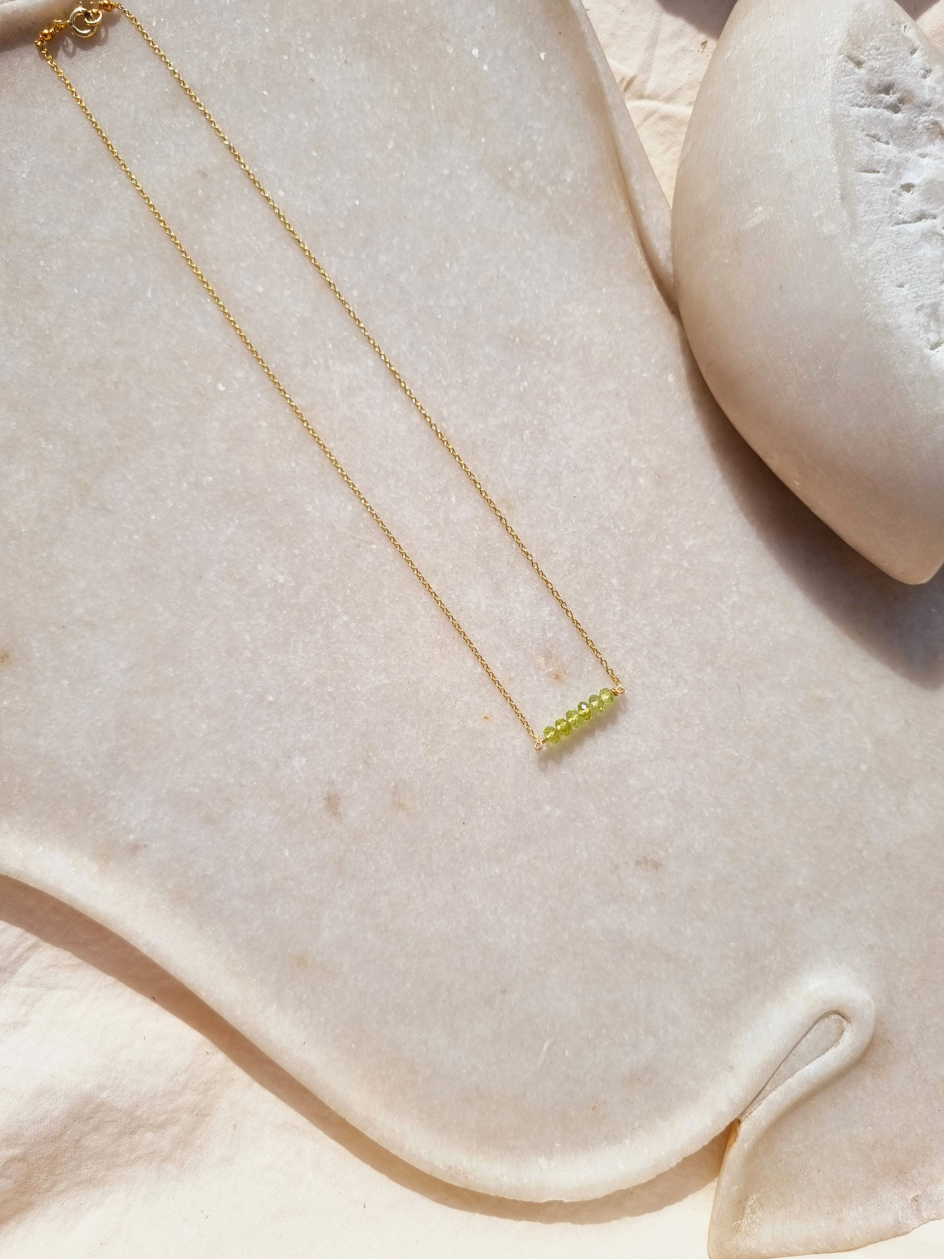 antilae - Peridot Baati Bar Pendant
