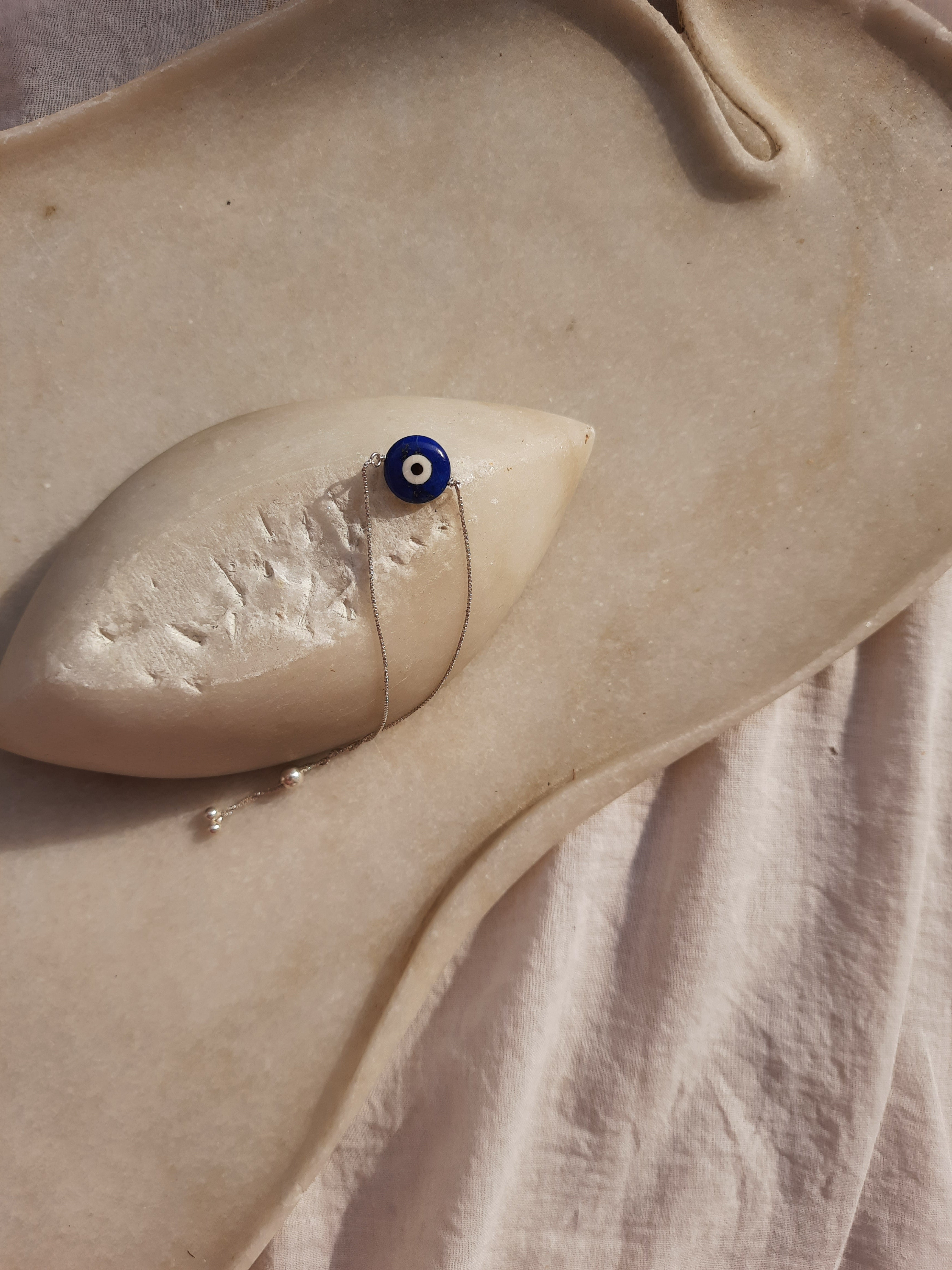 kayena - Lapis Lazuli Evil Eye Bracelet