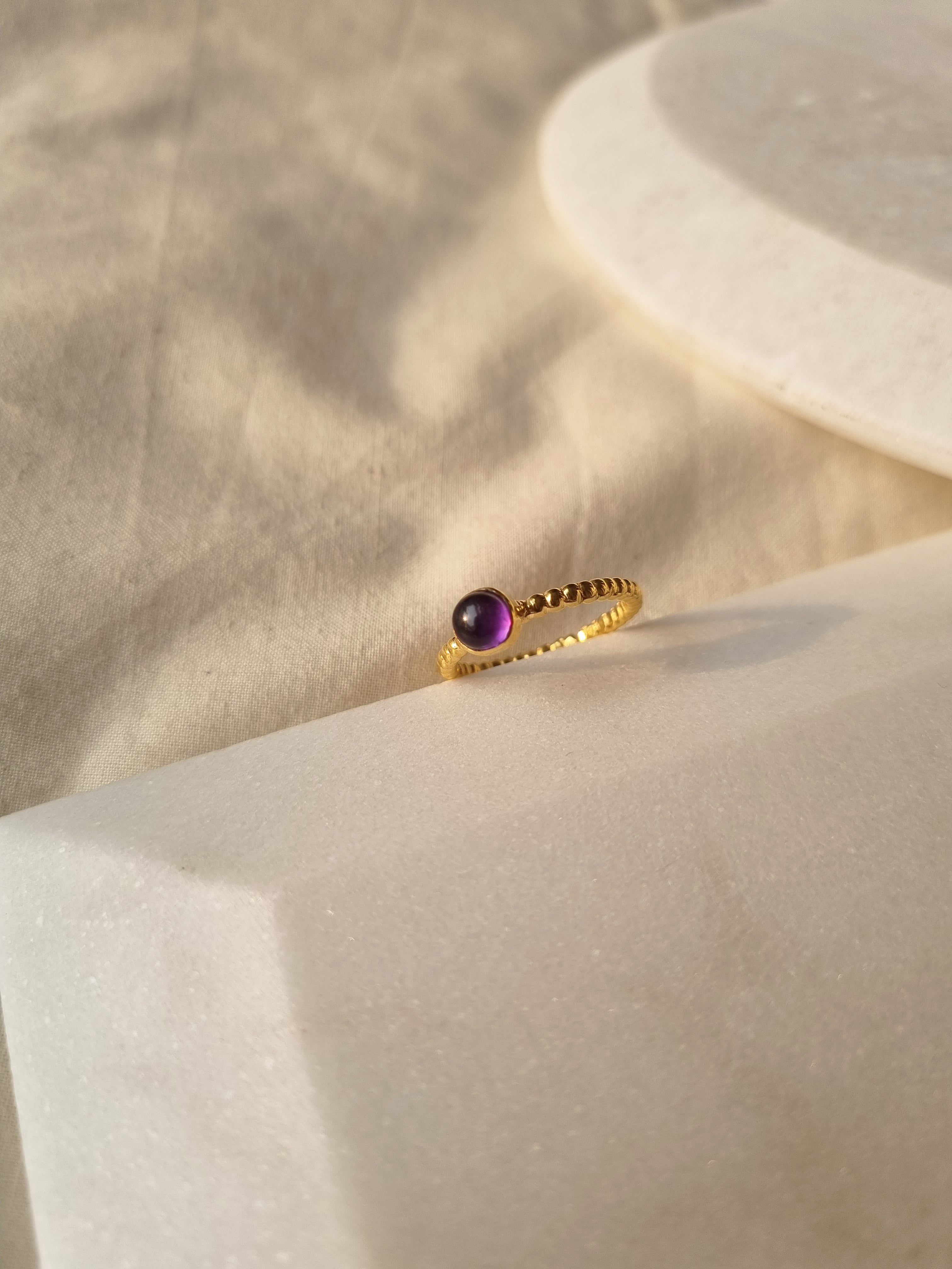 sukra - Amethyst Venus Ring