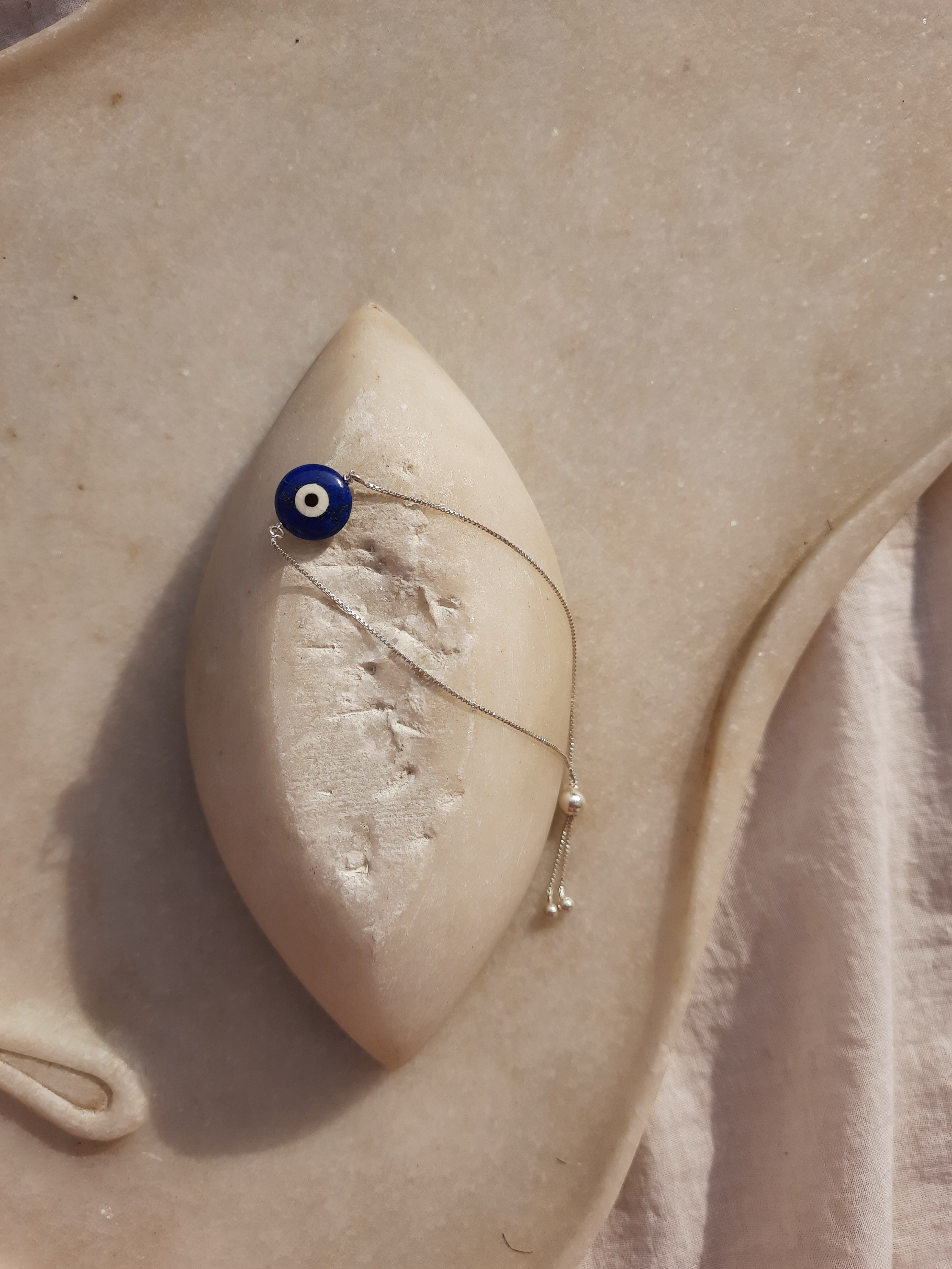 kayena - Lapis Lazuli Evil Eye Bracelet