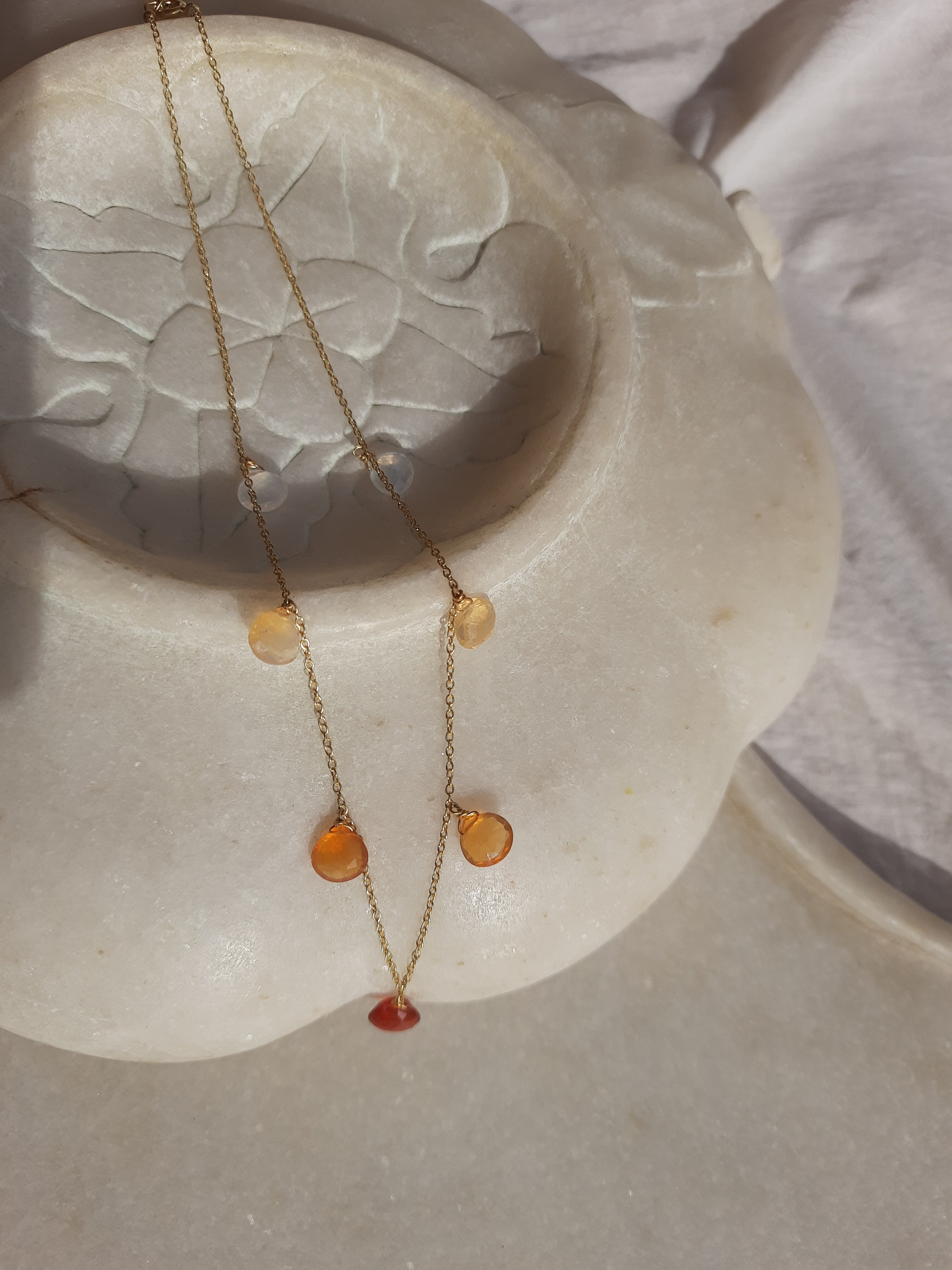 aktra - Mexican Fire Opal Choker