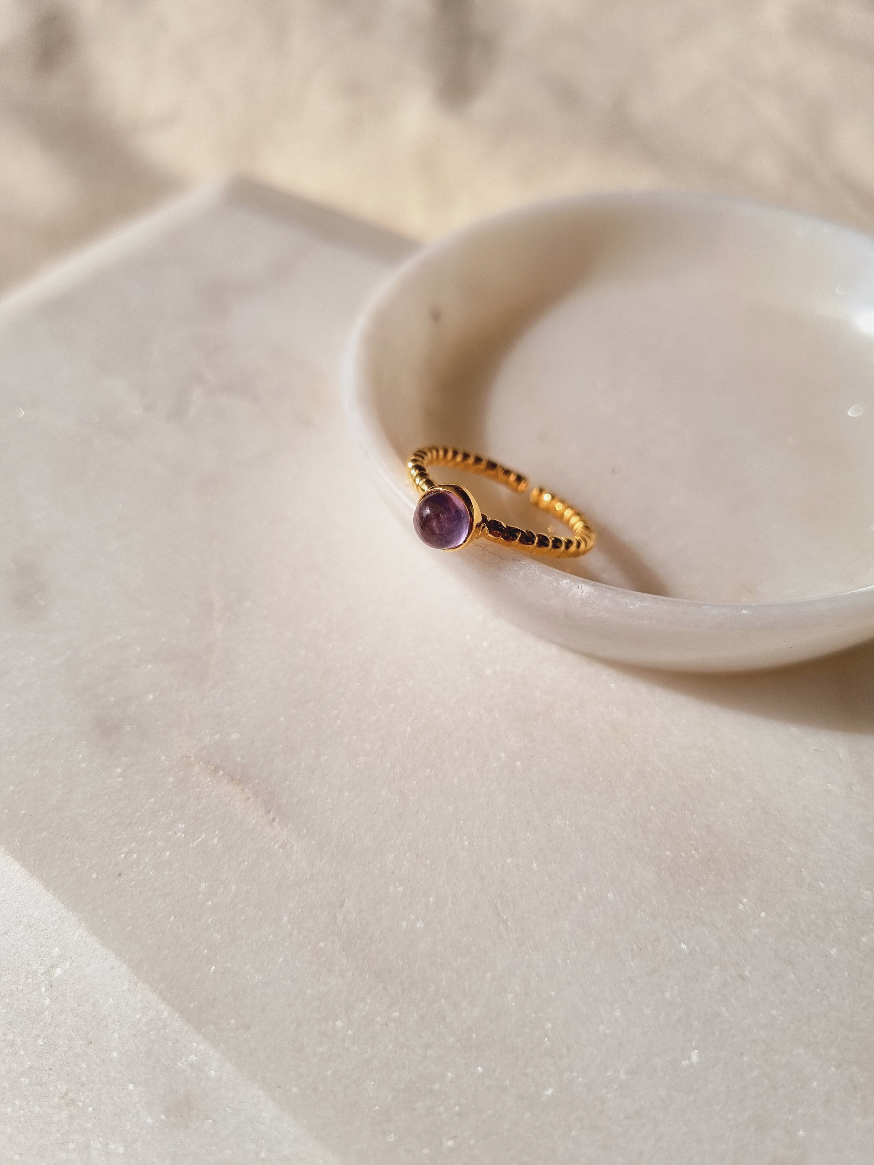 sukra - Amethyst Venus Ring