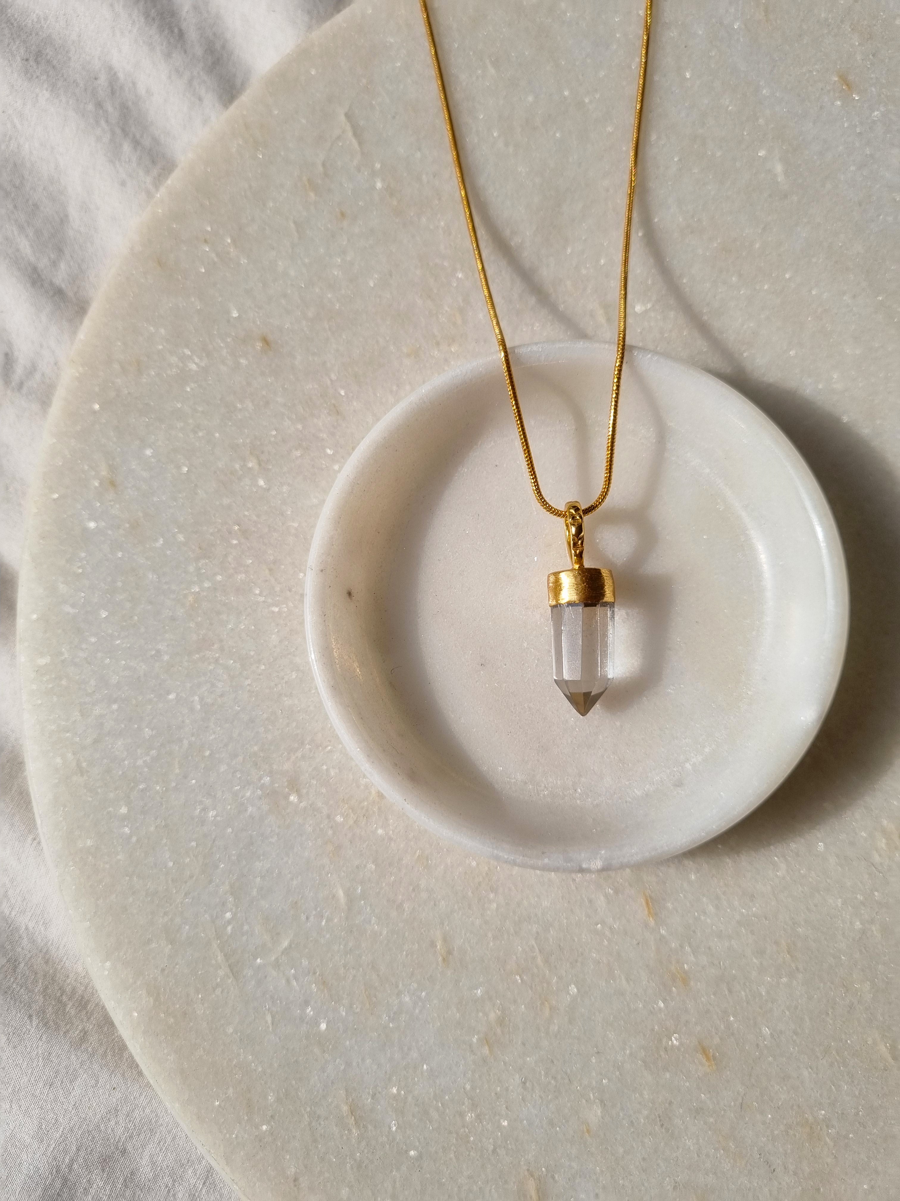 arrow - Clear Quartz Pendant