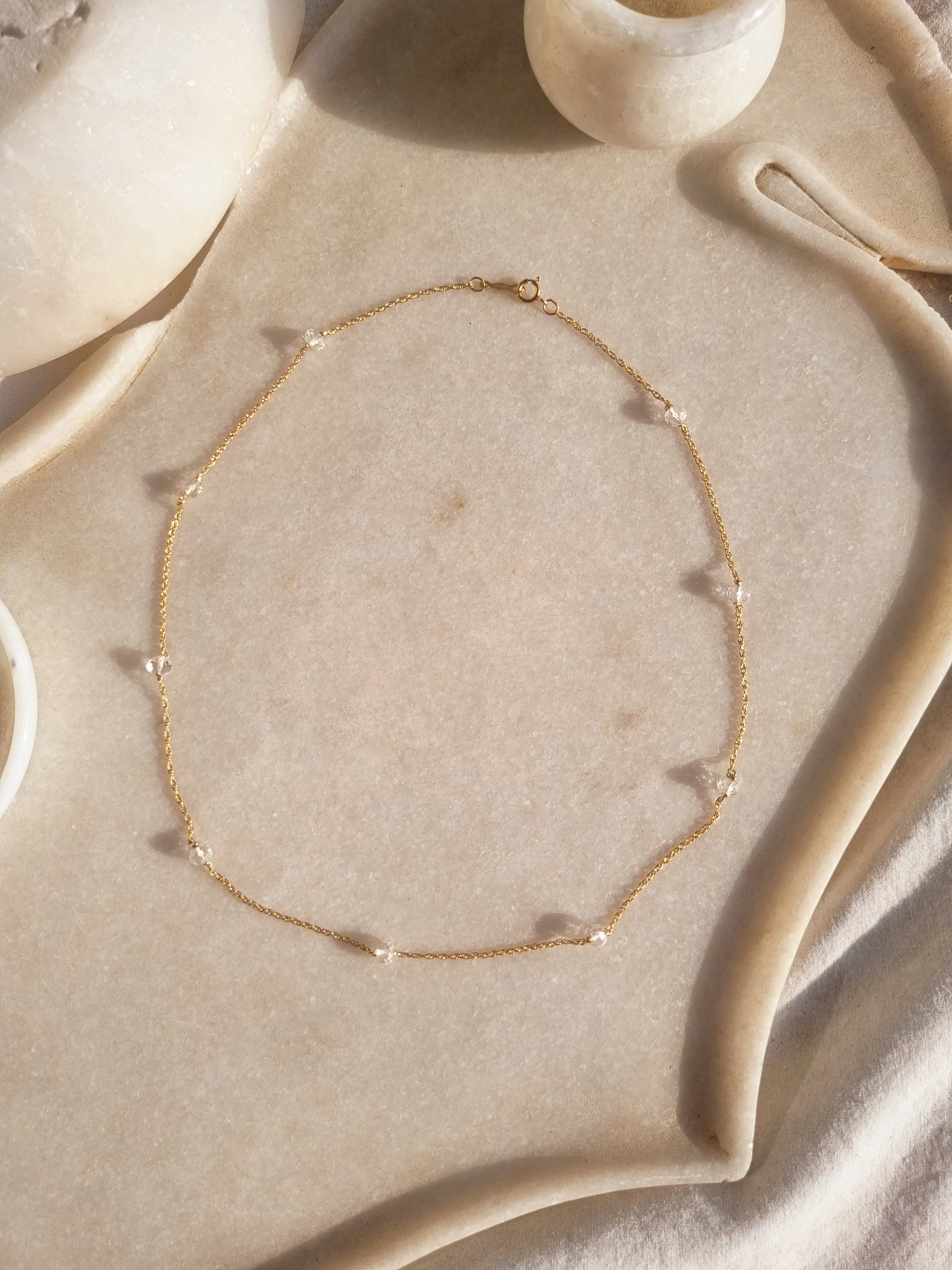 veti - Clear Quartz Baati choker