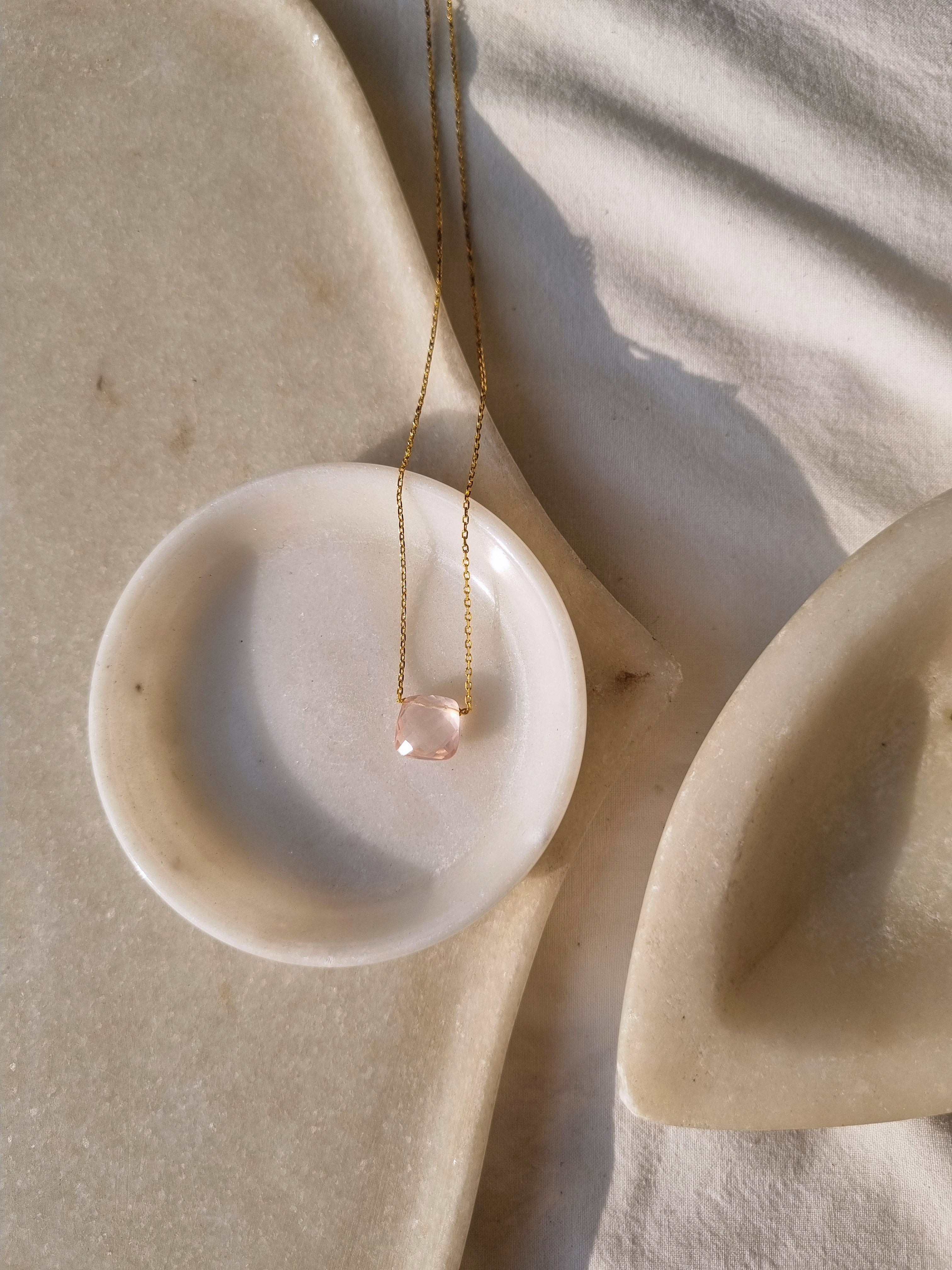 helix - Rose Quartz Pendant