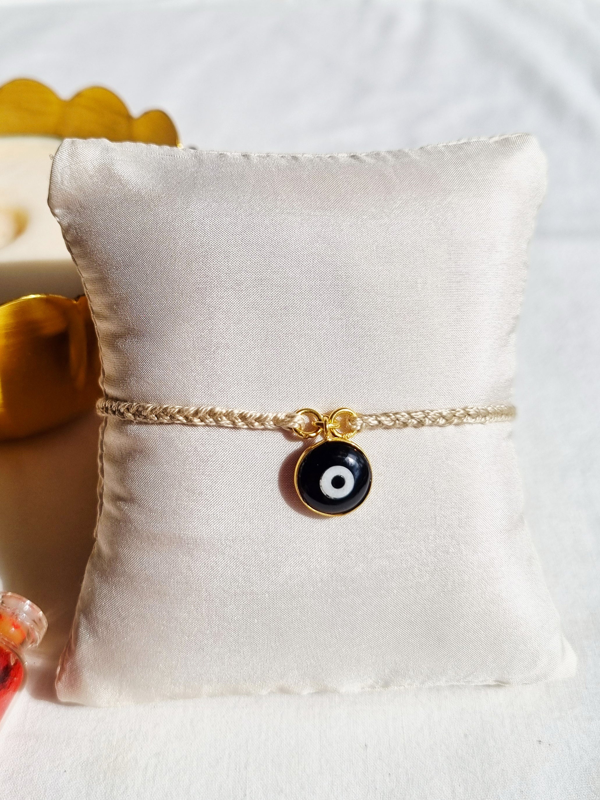ayena - Black Onyx Evil Eye Charm Rakhi
