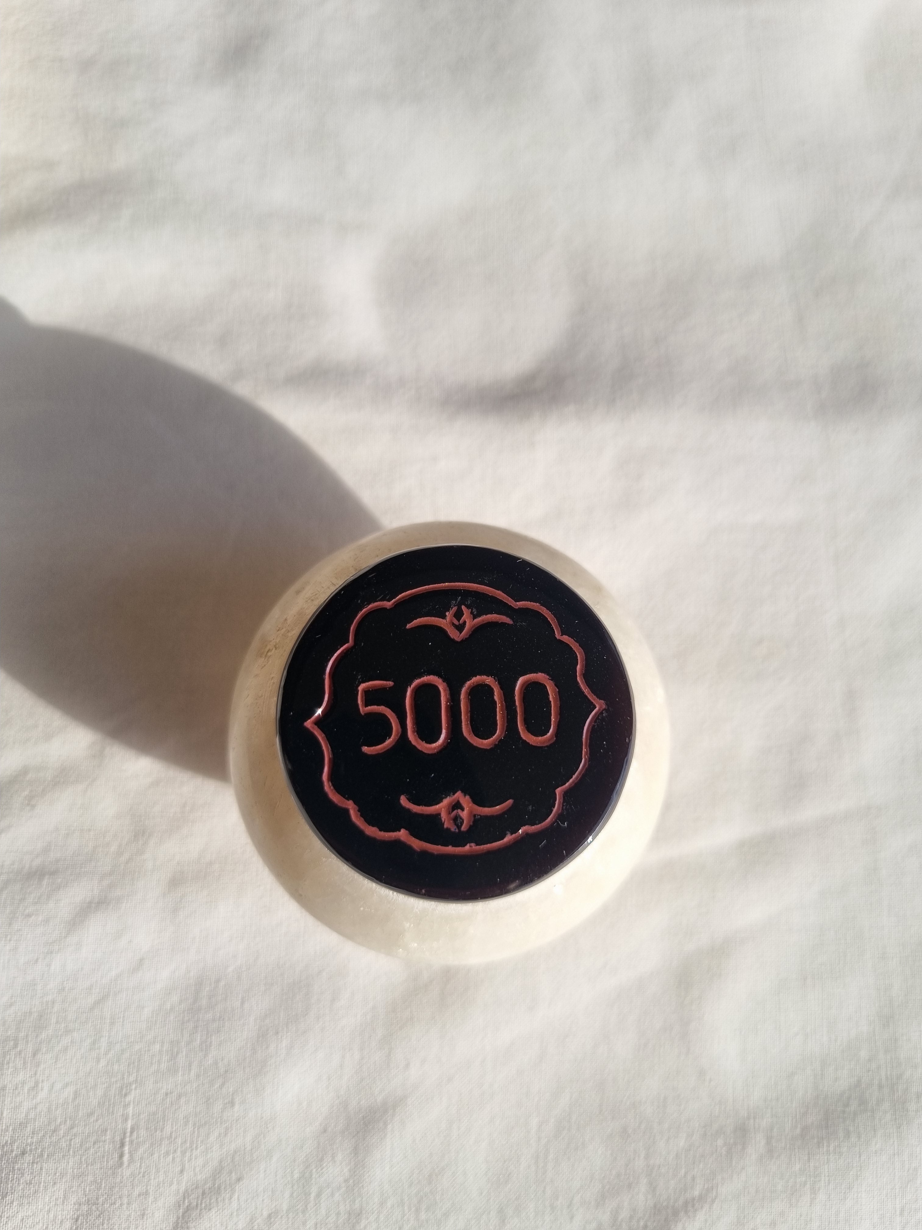 Heritage Poker Chip in Black Onyx