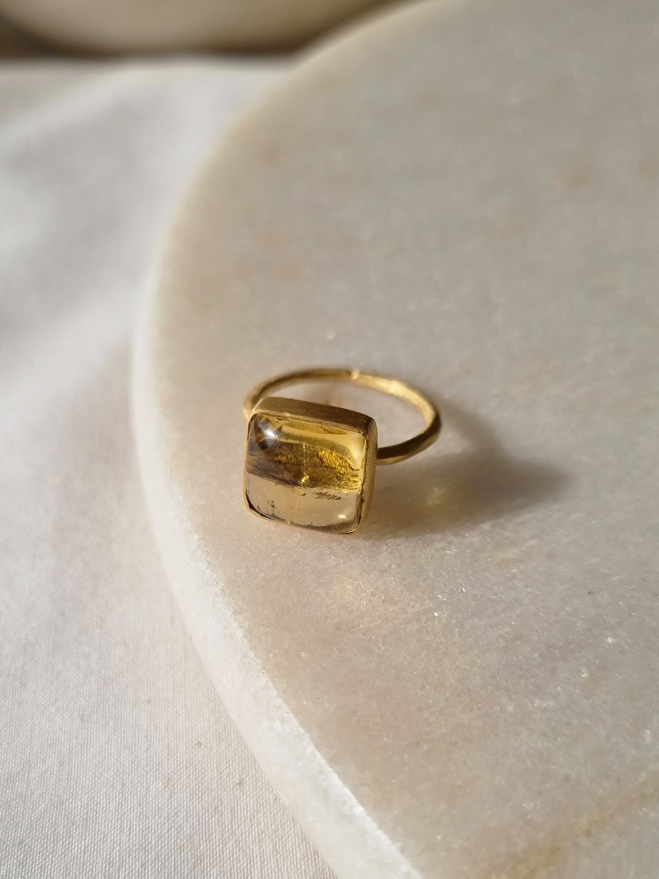 vasa - Citrine Helix Ring