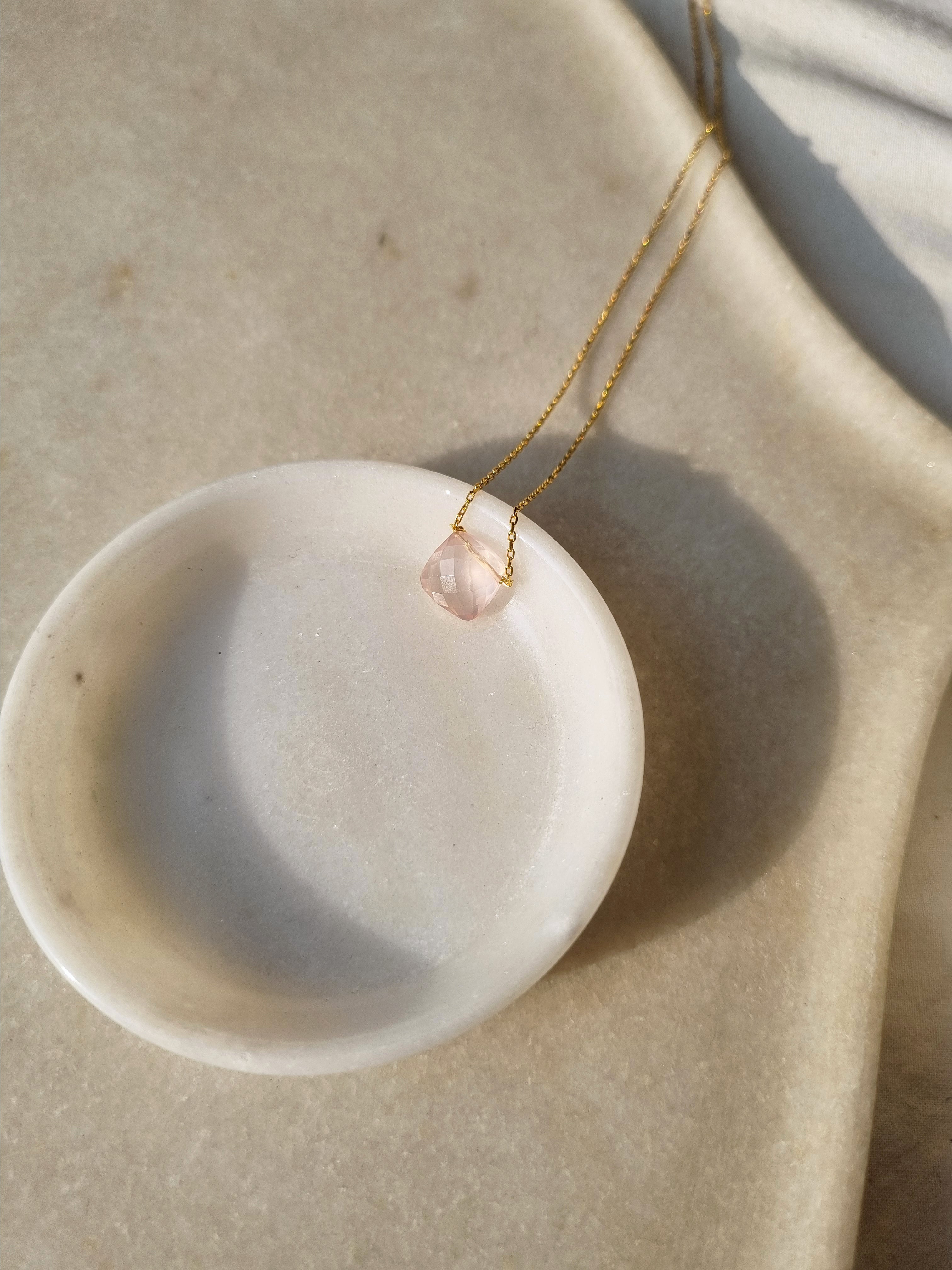 helix - Rose Quartz Pendant