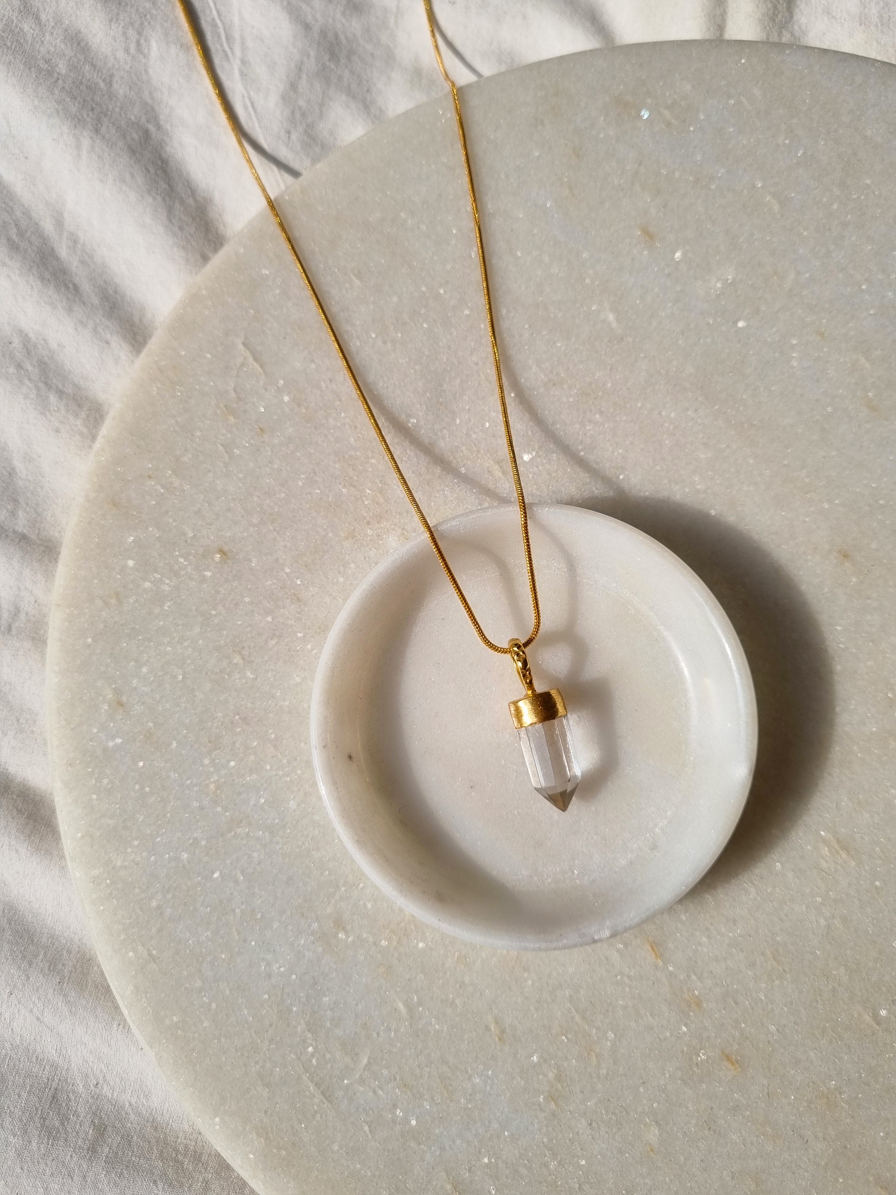 arrow - Clear Quartz Pendant