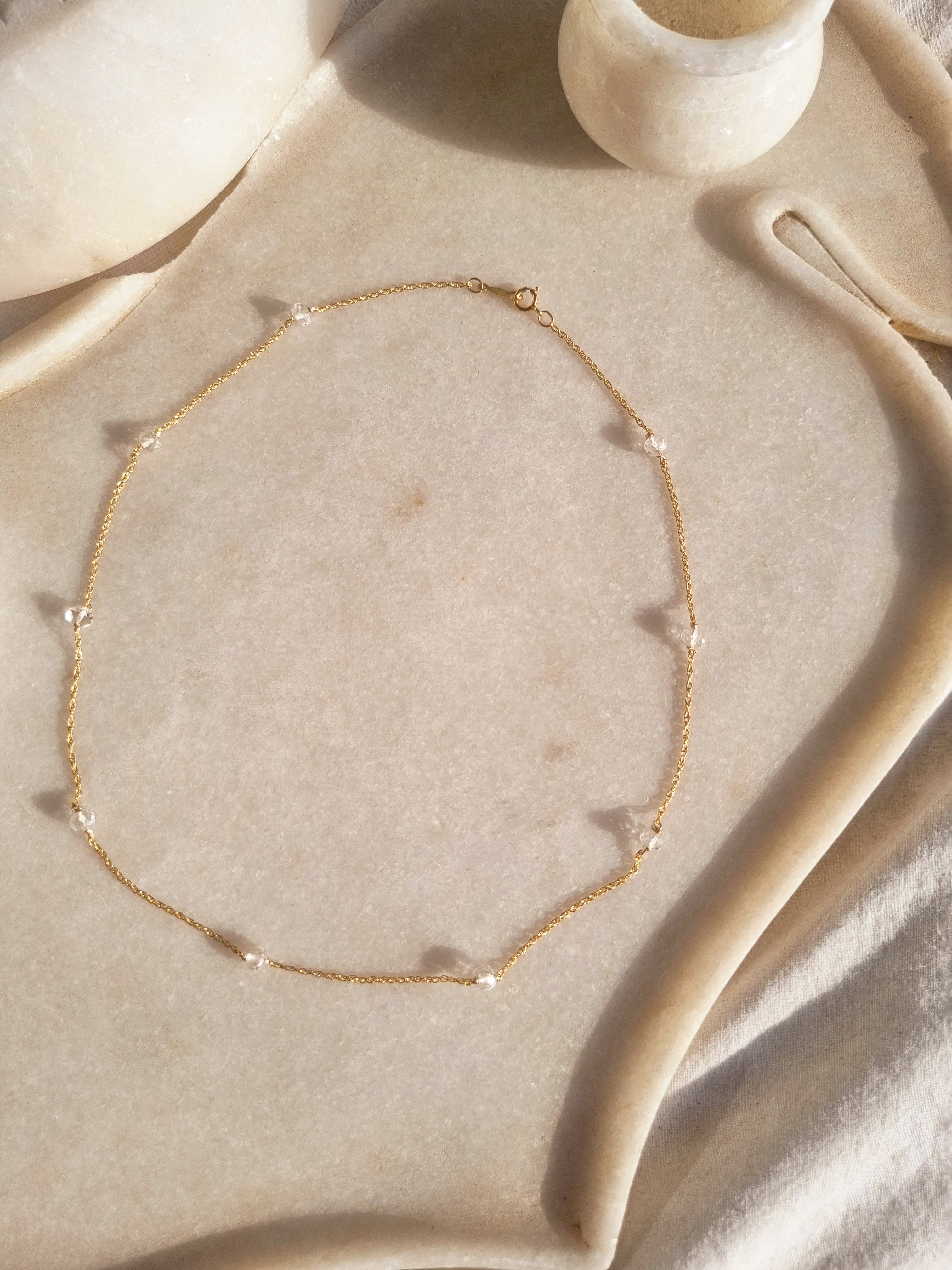 veti - Clear Quartz Baati choker