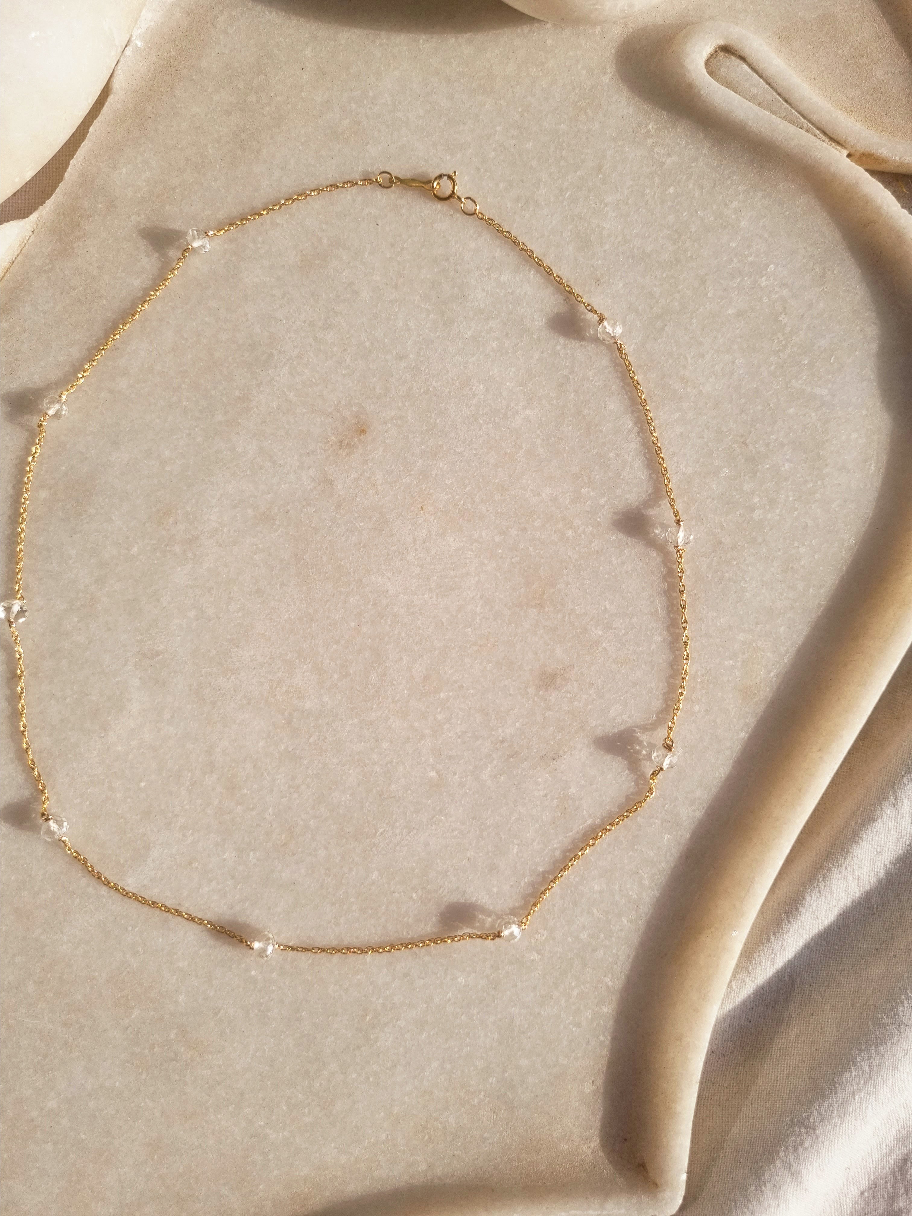 veti - Clear Quartz Baati choker