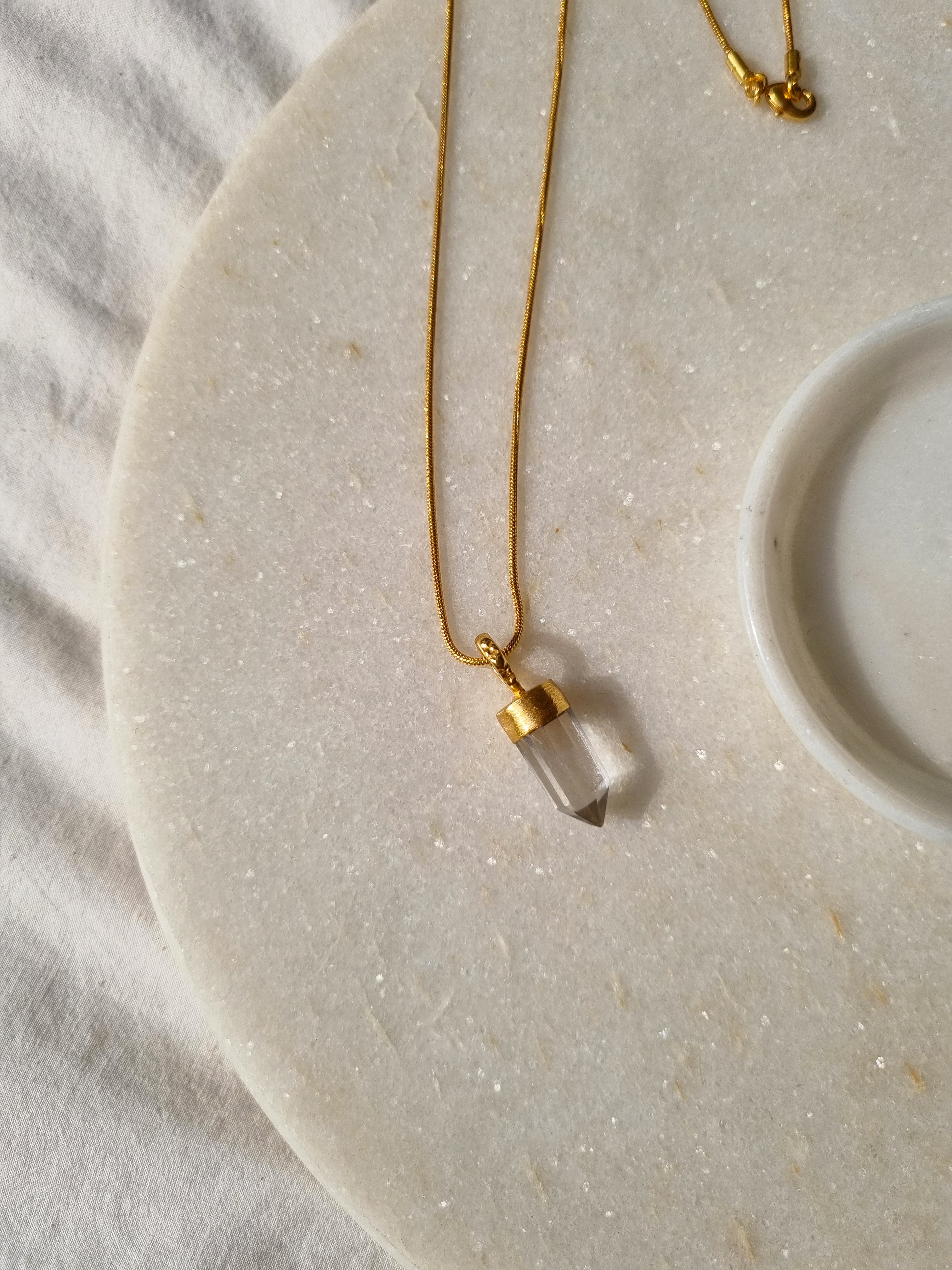 arrow - Clear Quartz Pendant