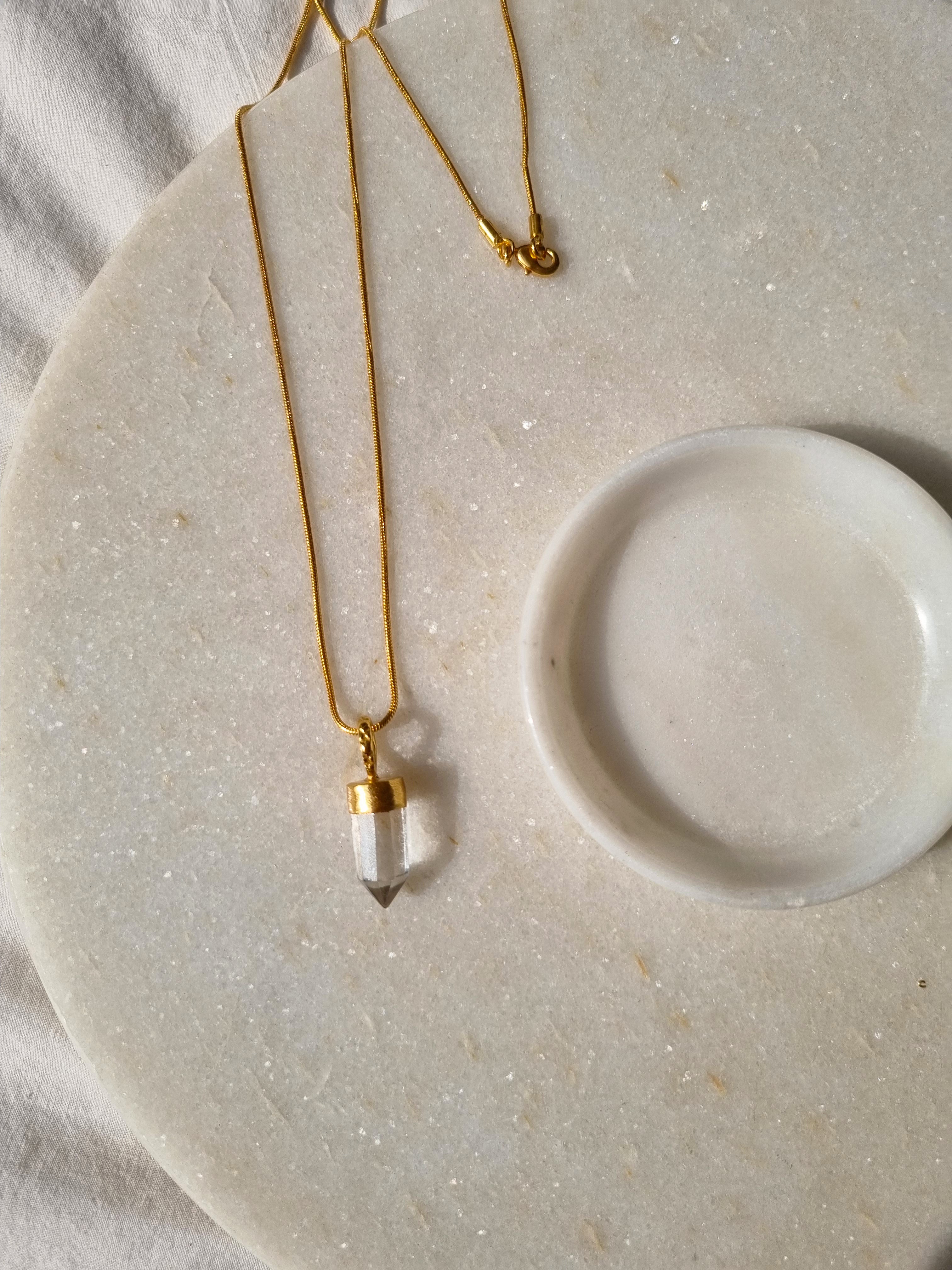 arrow - Clear Quartz Pendant