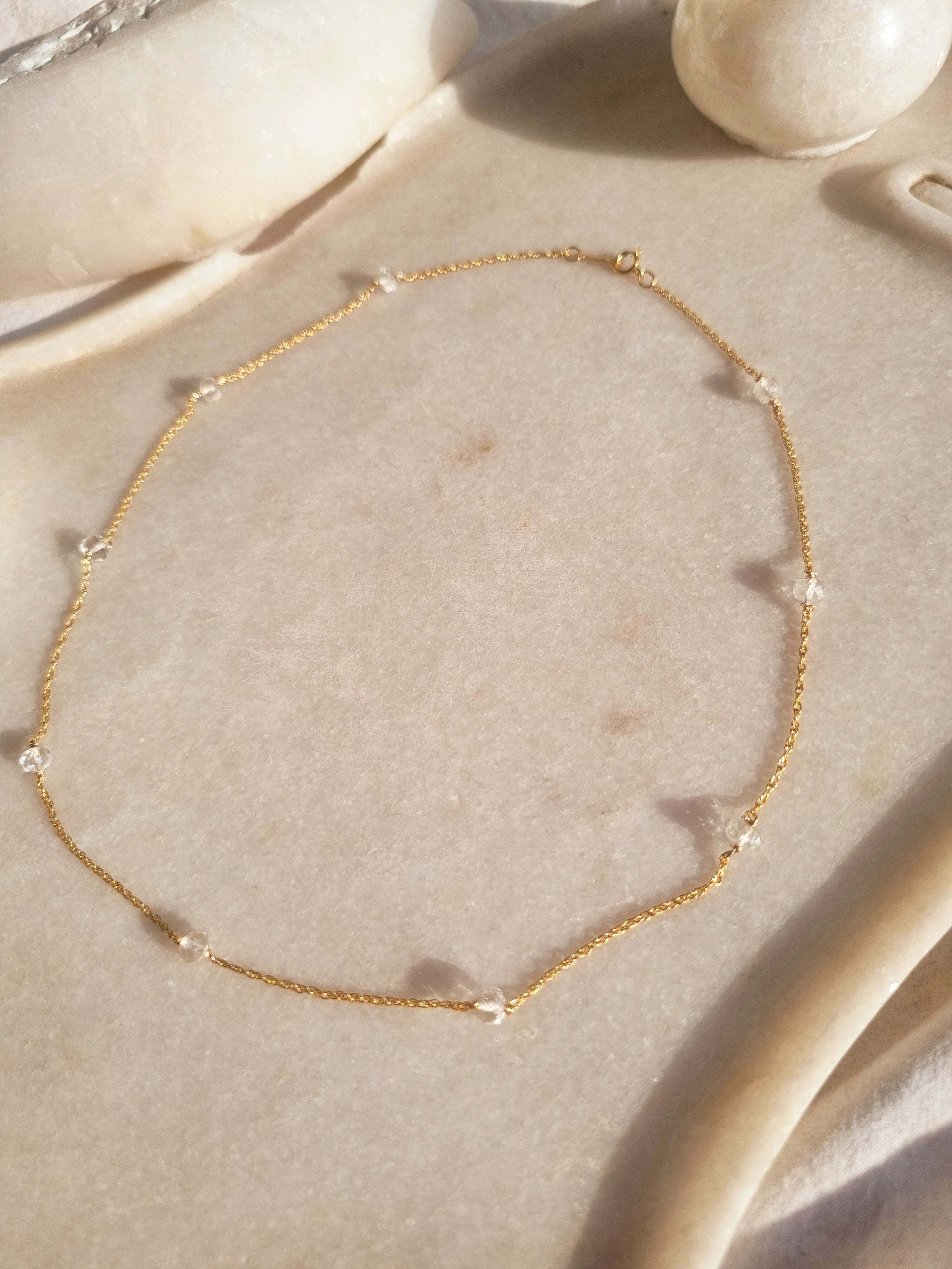 veti - Clear Quartz Baati choker