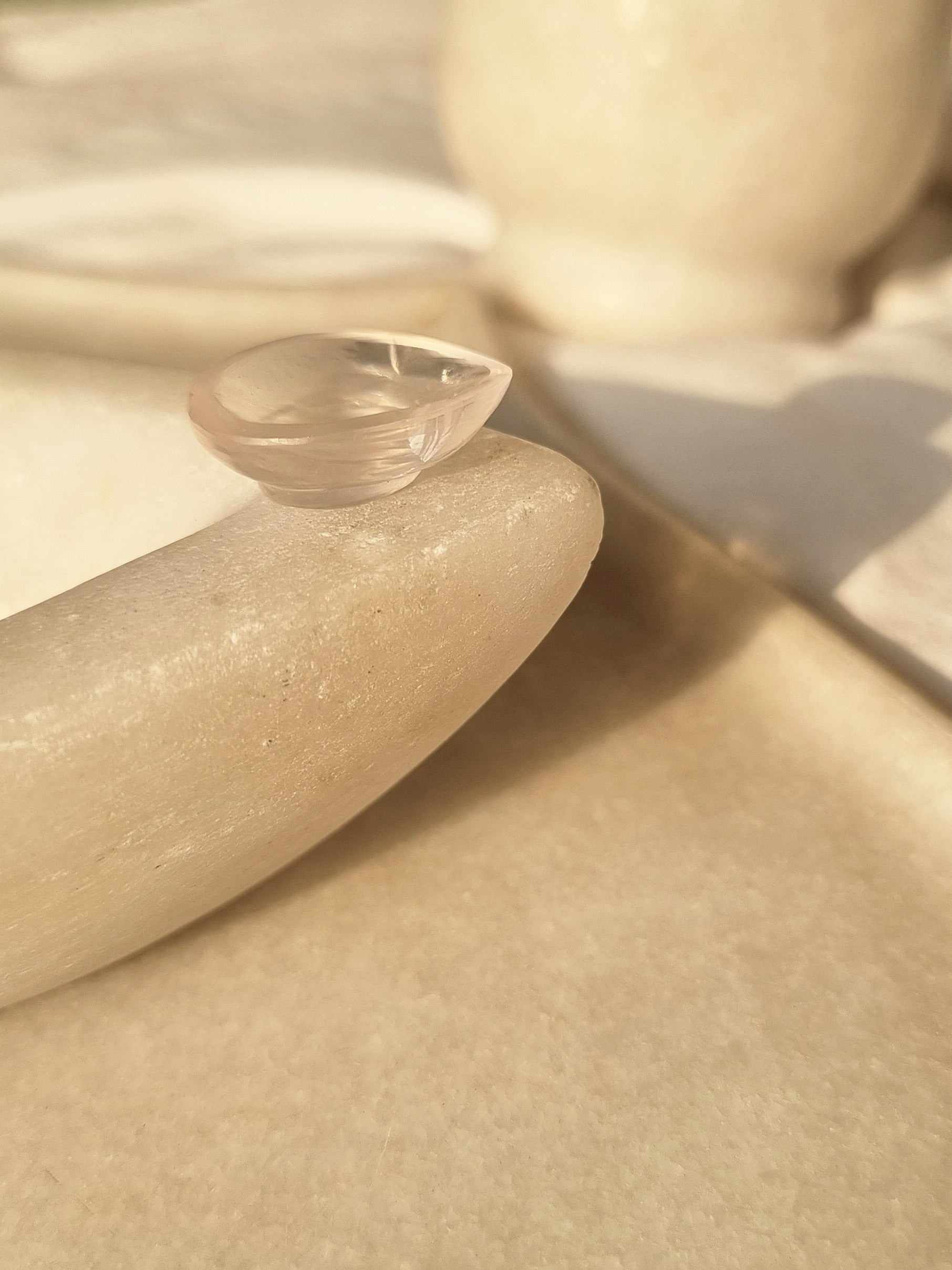 diya - Rose Quartz miniature Lamp