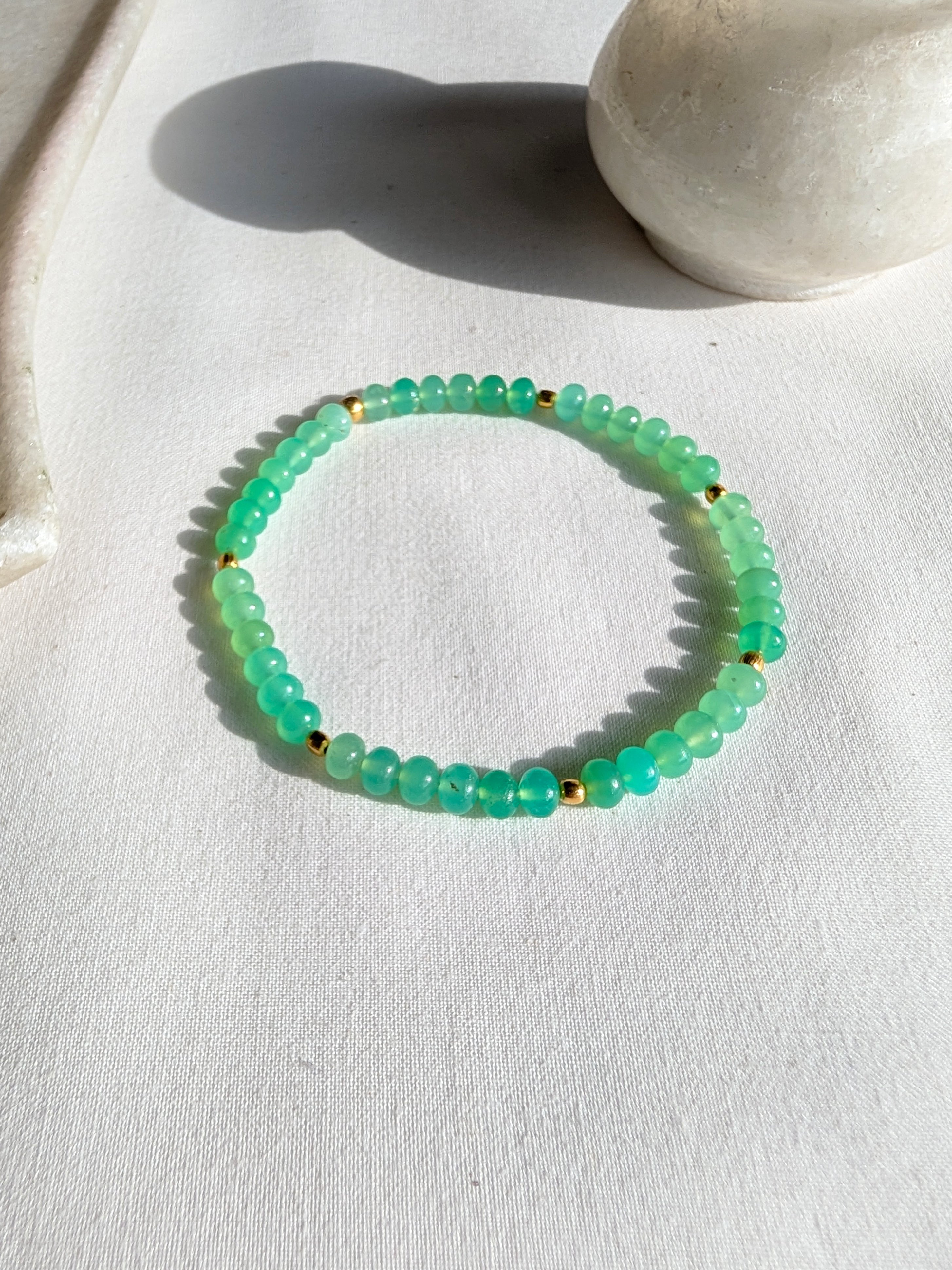 ojas - Chrysoprase Baati Stretch Bracelet