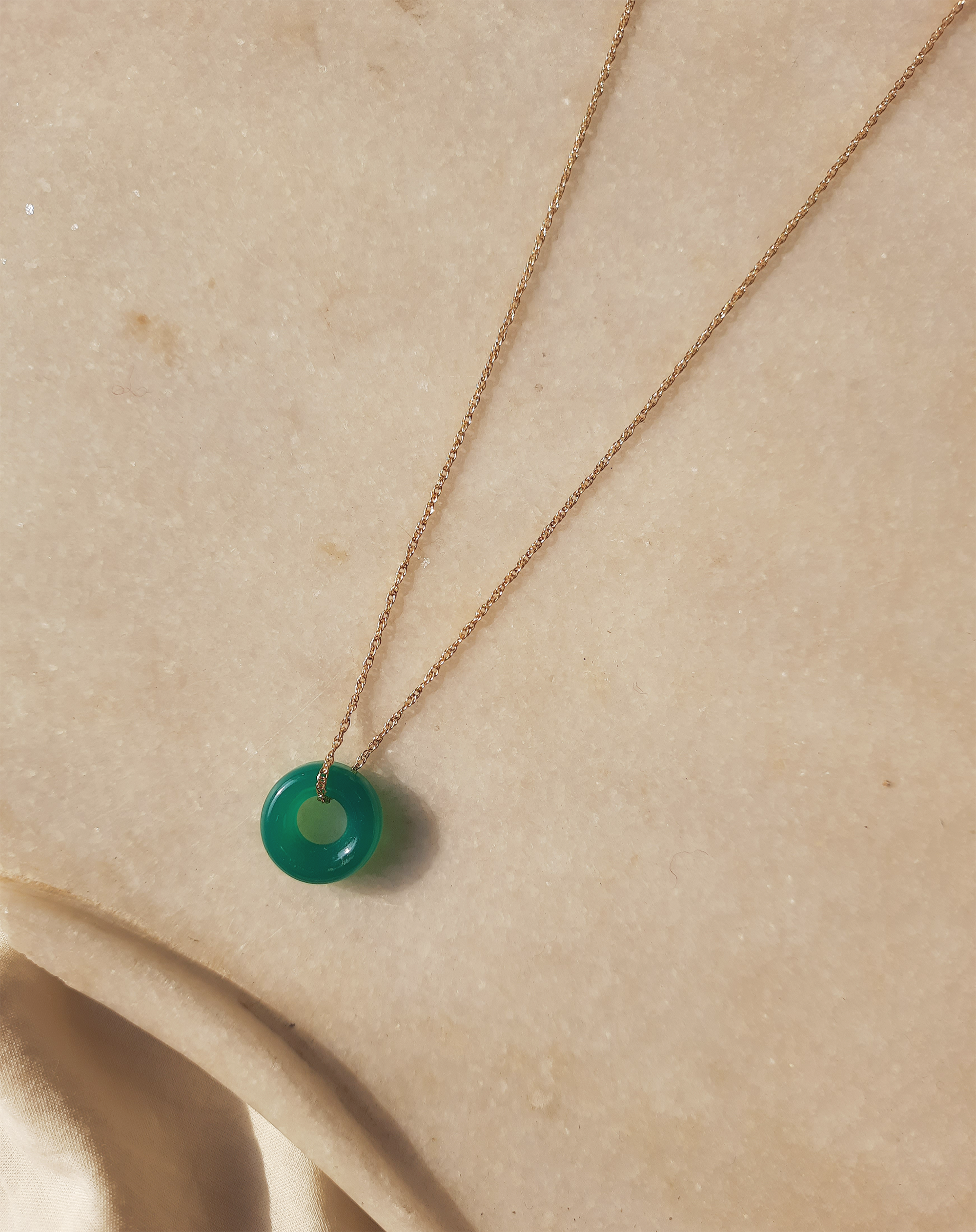 svan - Green Onyx Ring Pendant